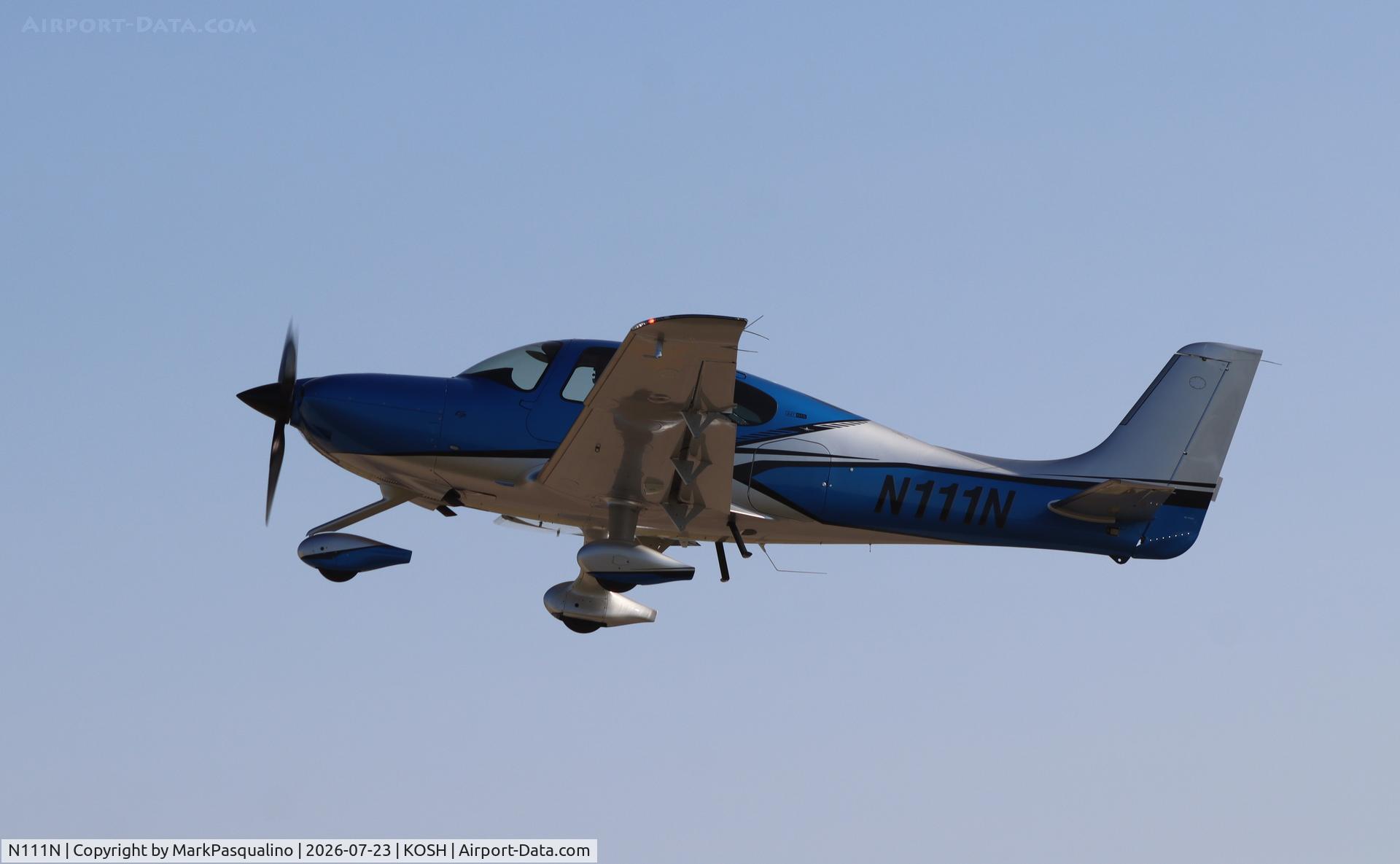 Aircraft N111N, 2025 Cirrus SR22T, c/n 10694, Cirrus SR22T, at KOSH, photo by MarkPasqualino