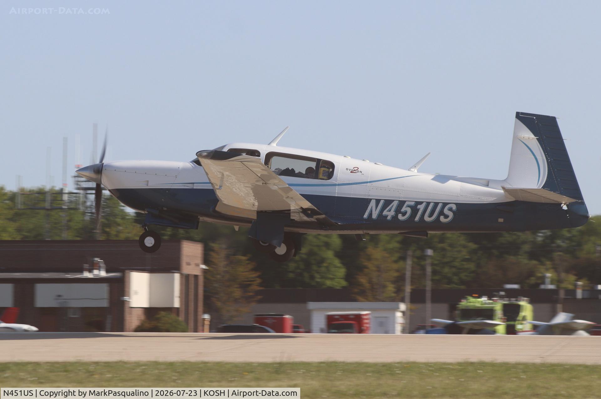 Aircraft N451US, 2006 Mooney M20R Ovation, c/n 29-0437, Mooney M20R, at KOSH, photo by MarkPasqualino