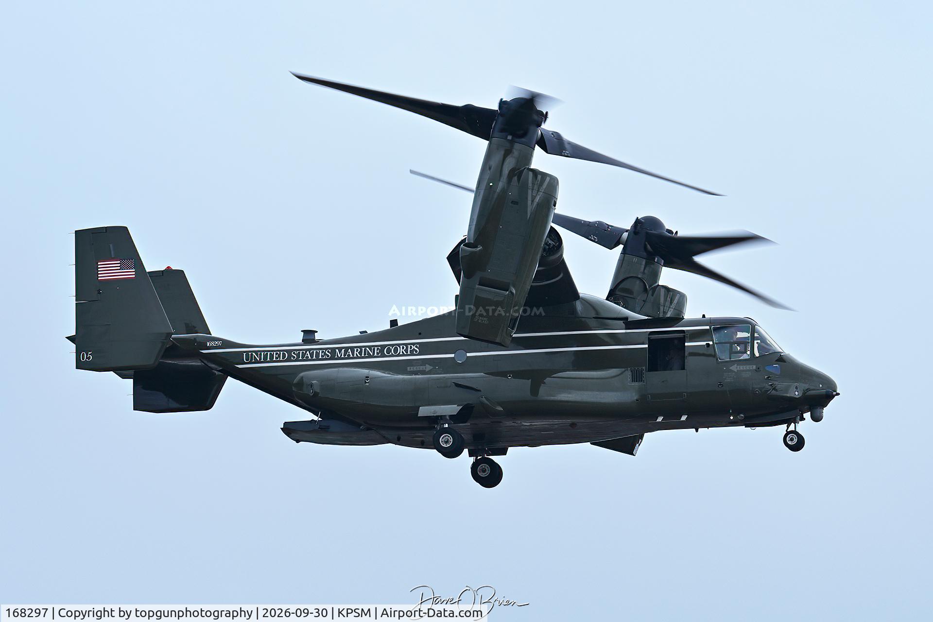 Aircraft 168297, 2013 Bell-Boeing MV-22B Osprey, c/n D0214, NIGHTHAWK32, at KPSM, photo by topgunphotography