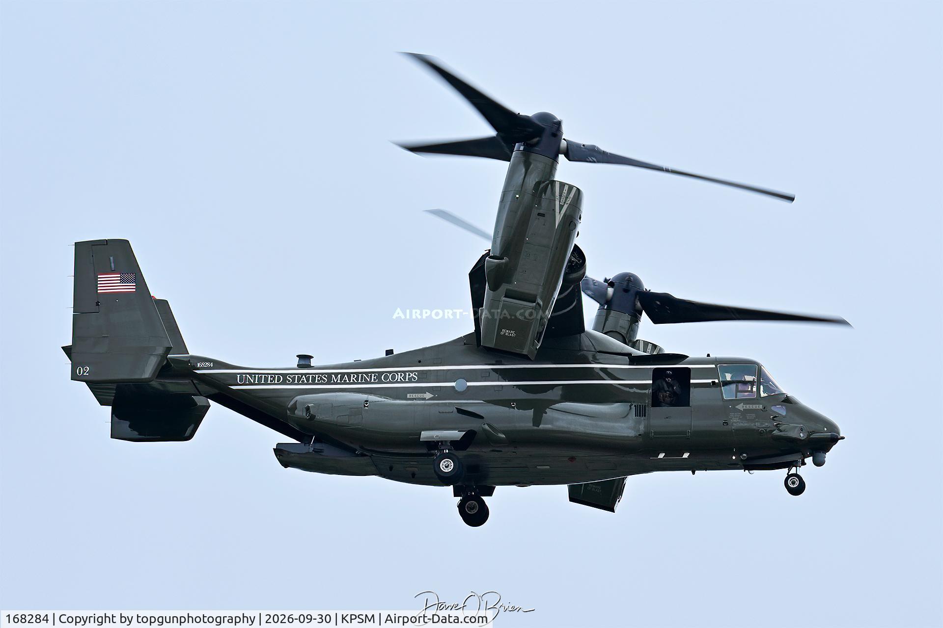 Aircraft 168284, Bell-Boeing MV-22B Osprey, c/n D0201, KNIGHTHAWK31, at KPSM, photo by topgunphotography