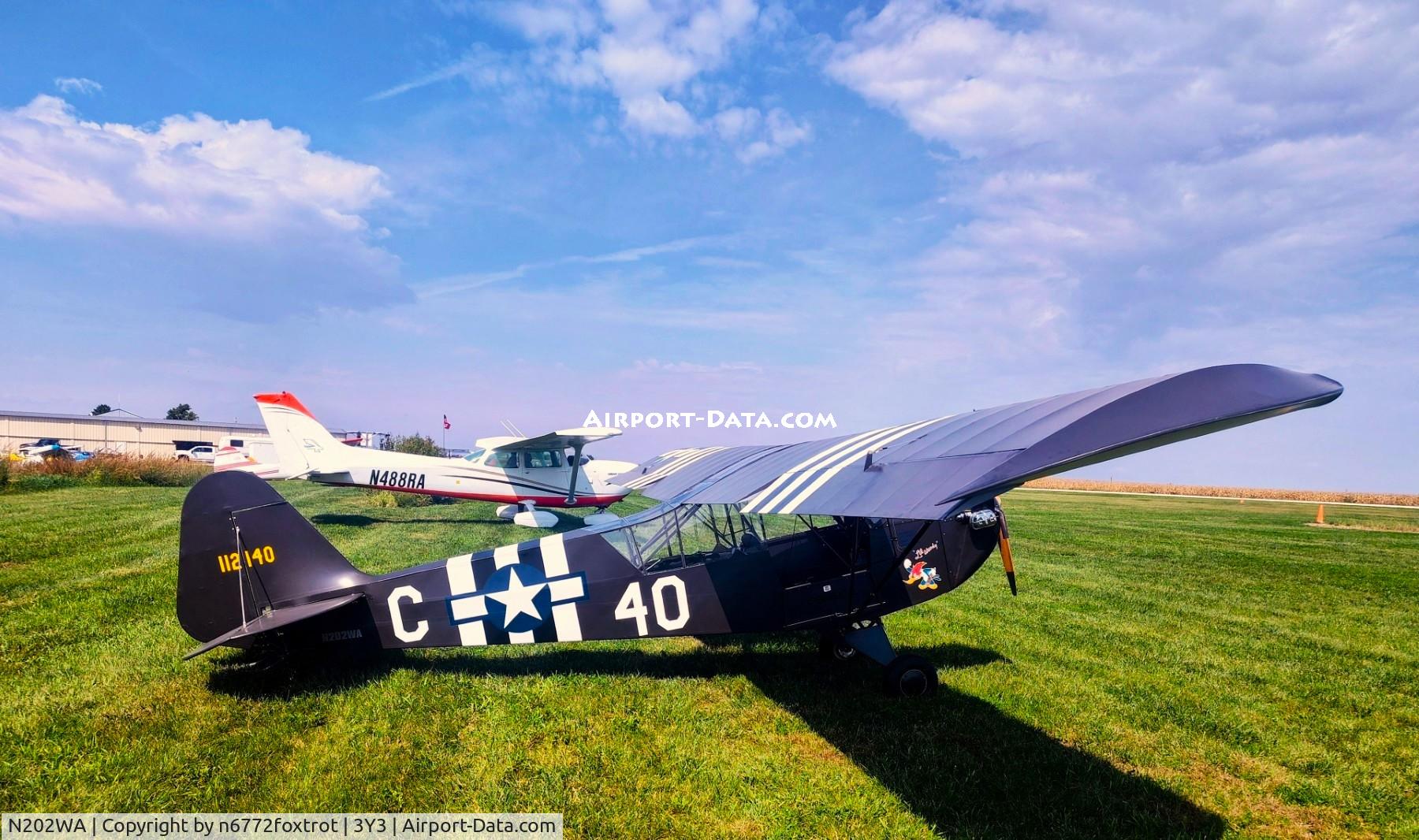 Aircraft N202WA, 1982 Piper PA-34-220T, c/n 348233144, FLY IOWA 2026, at 3Y3, photo by n6772foxtrot