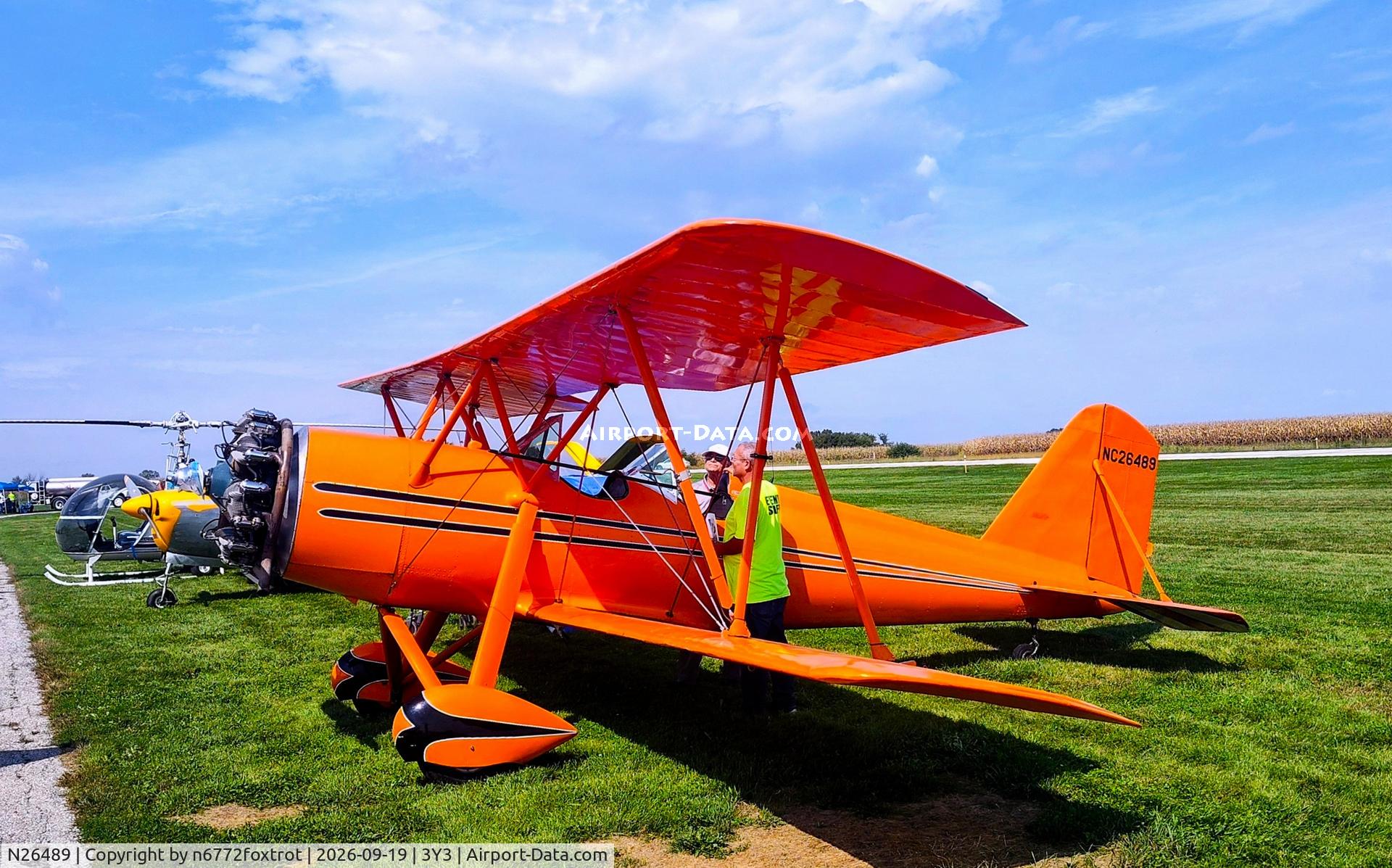 Aircraft N26489, 1941 Meyers OTW, c/n 42, FLY IOWA 2026, at 3Y3, photo by n6772foxtrot