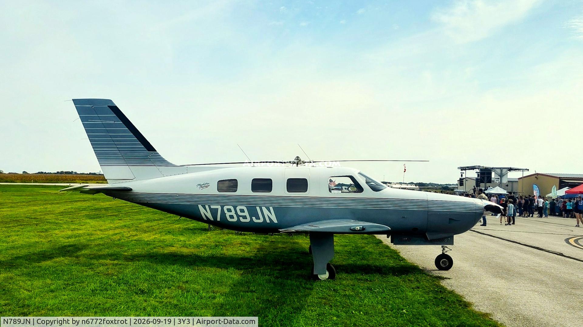 Aircraft N789JN, 1989 Piper PA-46-350P Malibu Mirage, c/n 46-22056, FLY IOWA 2026, at 3Y3, photo by n6772foxtrot