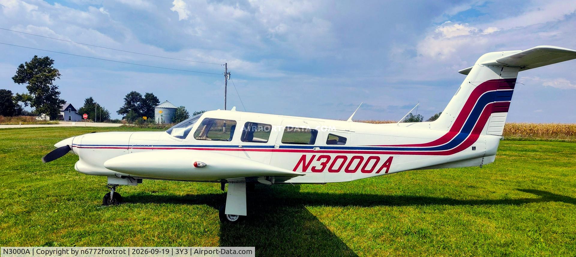 Aircraft N3000A, 1978 Piper PA-32RT-300T Turbo Lance II, c/n 32R-7887287, FLY IOWA 2026, at 3Y3, photo by n6772foxtrot