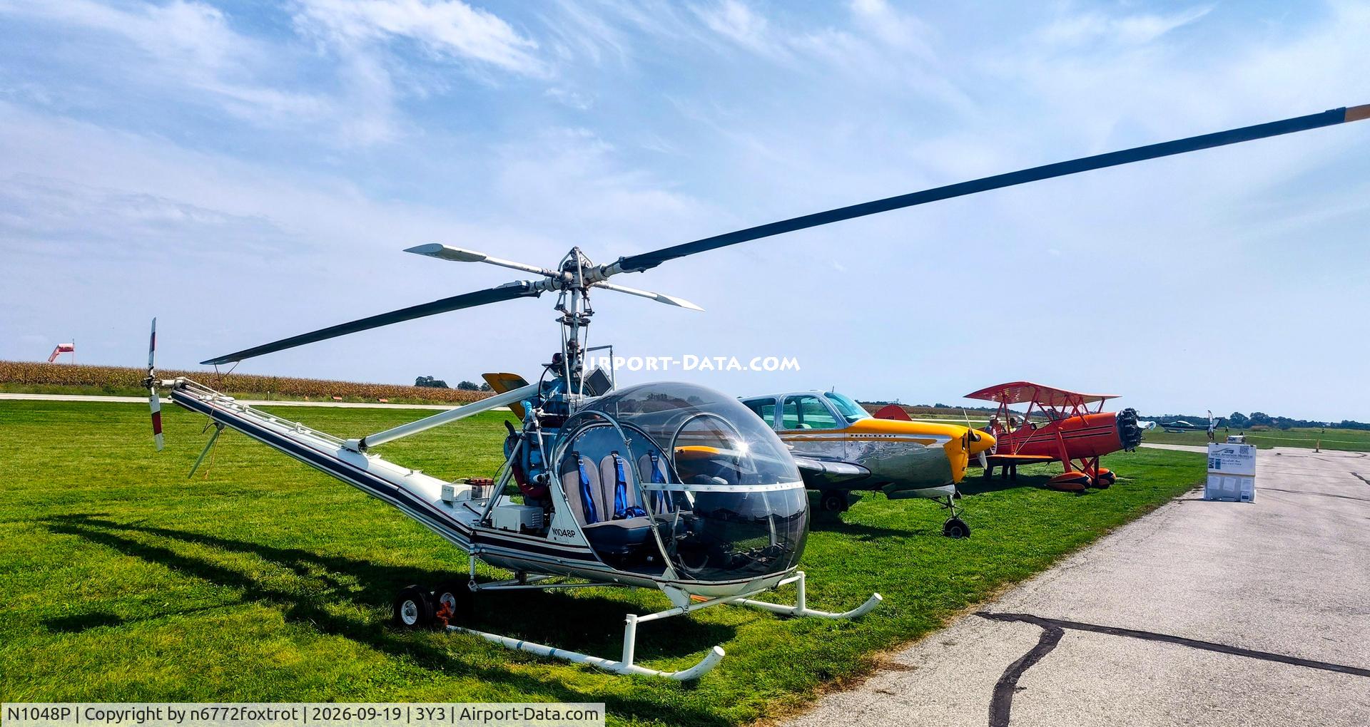 Aircraft N1048P, 1951 Hiller UH-12B, c/n 635, FLY IOWA 2026, at 3Y3, photo by n6772foxtrot