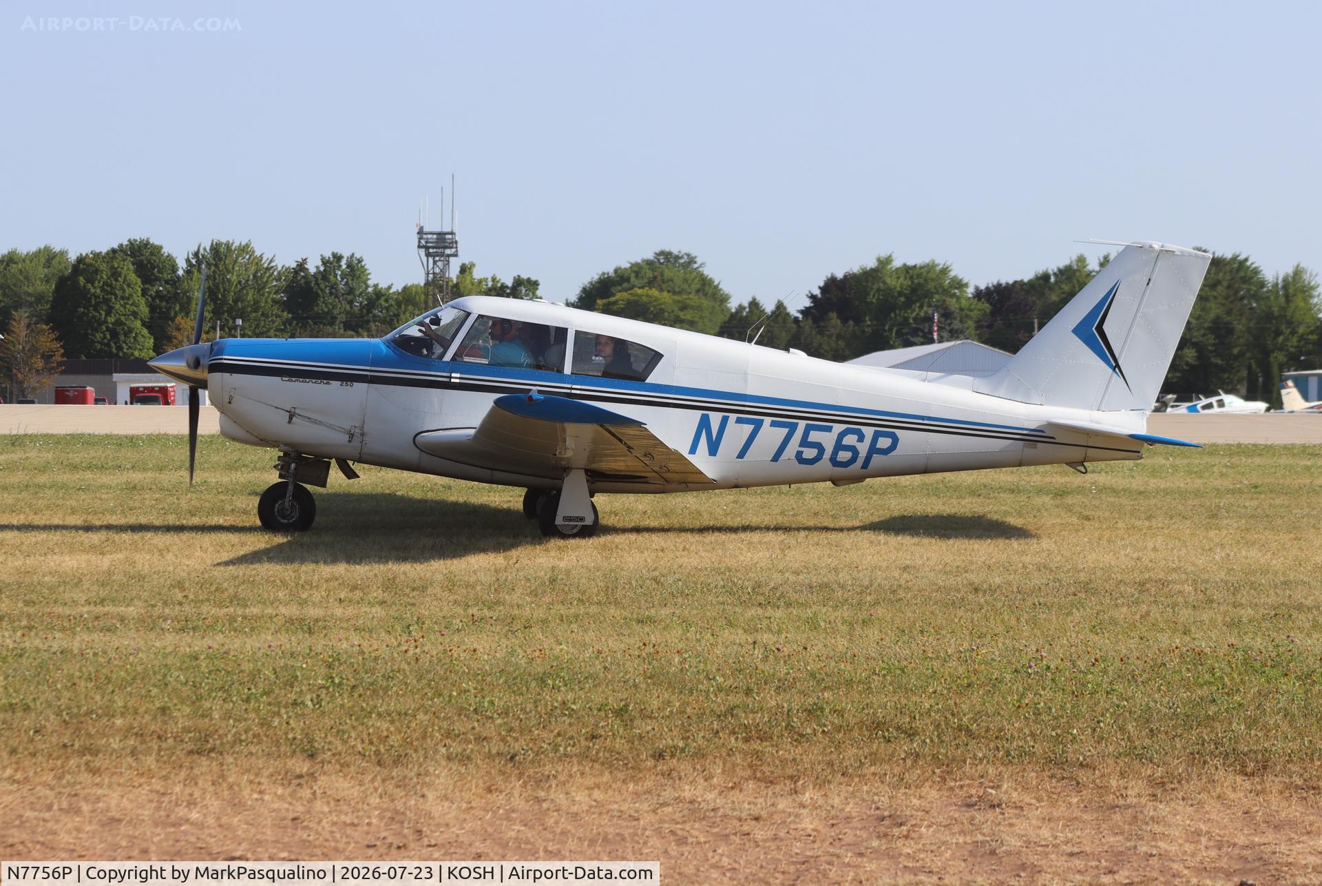 Aircraft N7756P, 1962 Piper PA-24-250 Comanche, c/n 24-2972, Piper PA-24-250, at KOSH, photo by MarkPasqualino