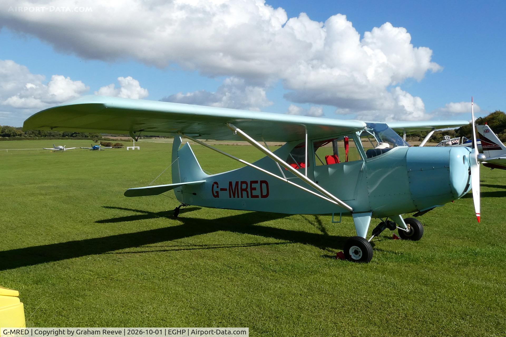 Aircraft G-MRED, 2007 Christavia MK I, c/n PFA 185-12935, Parked at Popham., at EGHP, photo by Graham Reeve