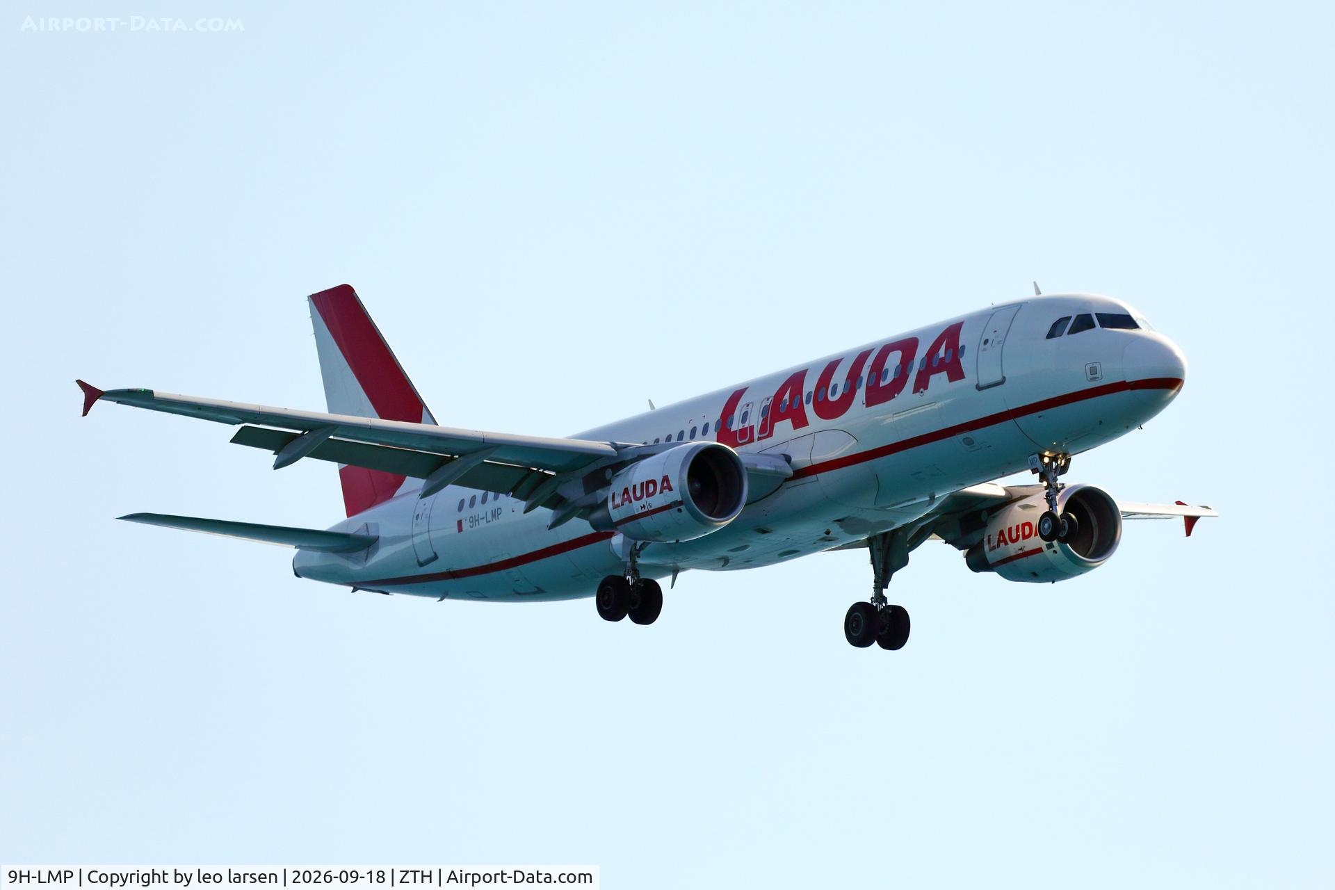 Aircraft 9H-LMP, 2008 Airbus A320-214, c/n 3616, Zakynthos 18.9.2026, at ZTH, photo by leo larsen