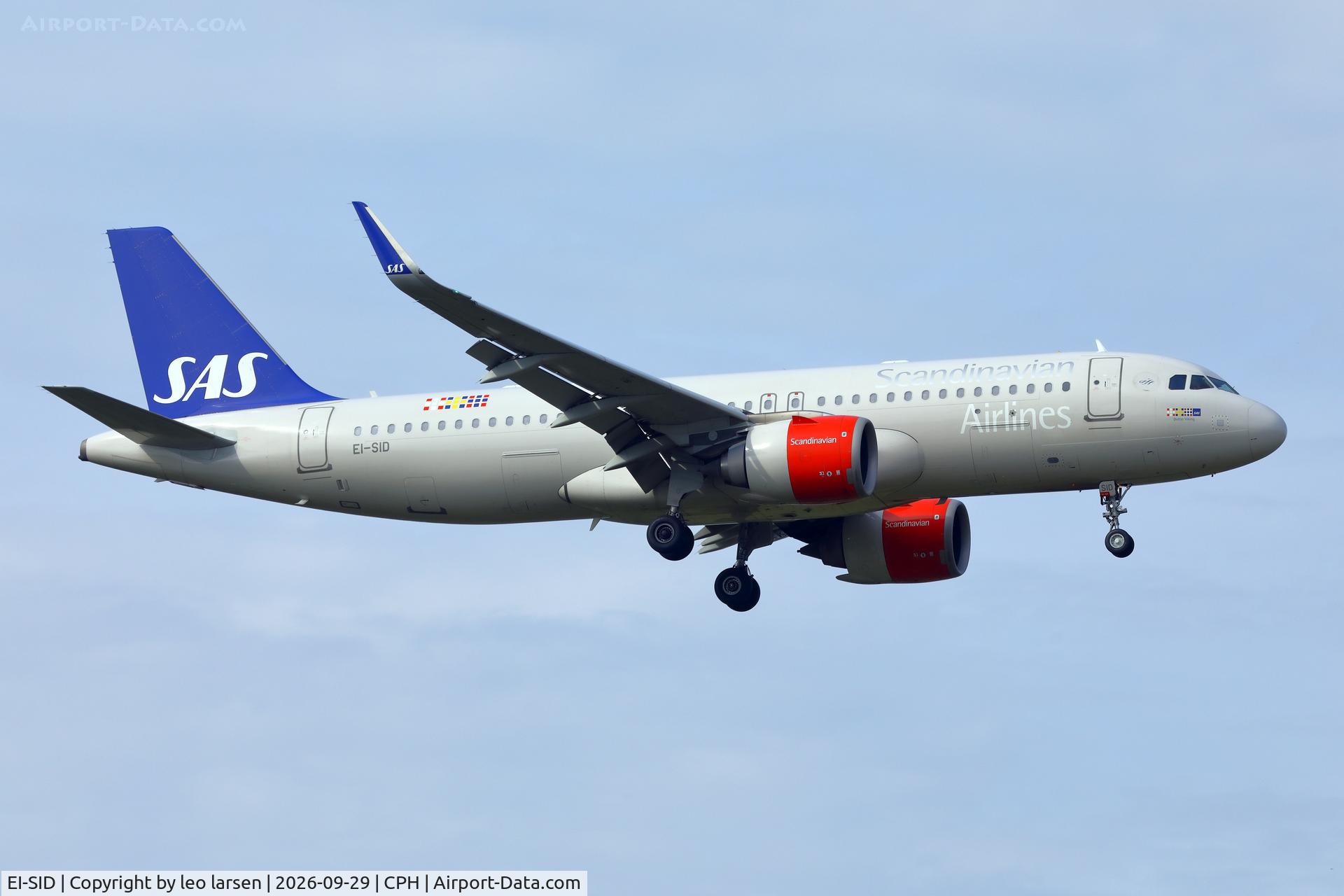 Aircraft EI-SID, 2017 Airbus A320-251N, c/n 8031, Copenhagen 29.9.2026, at CPH, photo by leo larsen