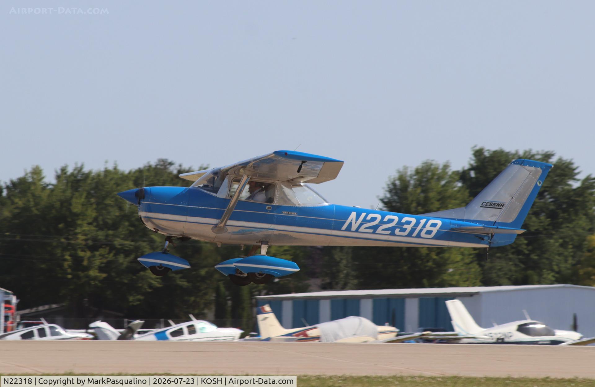 Aircraft N22318, 1968 Cessna 150H, c/n 15068214, Cessna 150H, at KOSH, photo by MarkPasqualino