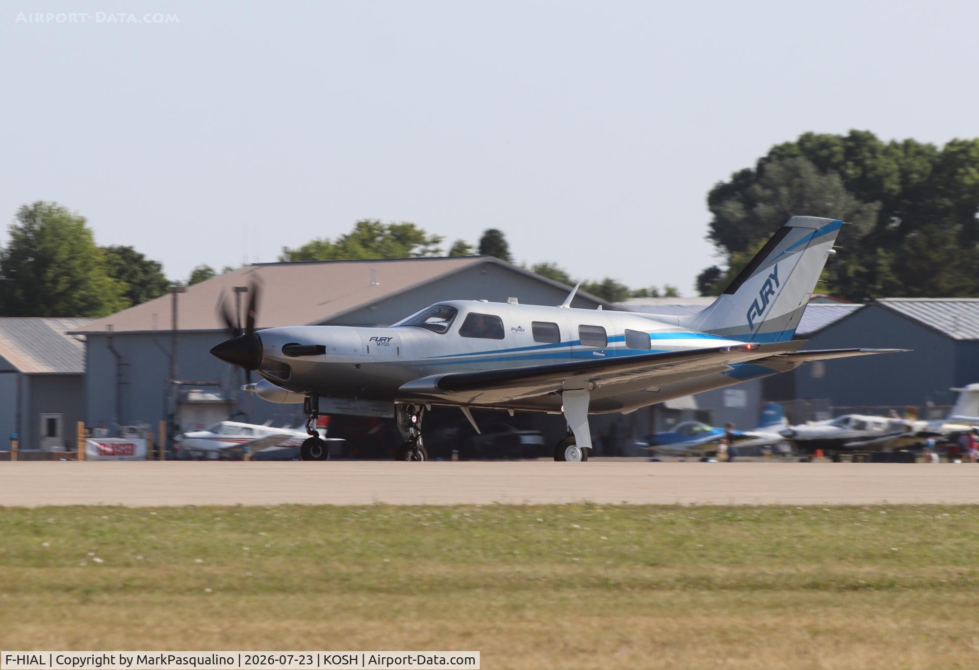Aircraft F-HIAL, 2024 Piper PA-46-701TP M700 Fury, c/n 46020038, Piper PA-46-701TP, at KOSH, photo by MarkPasqualino
