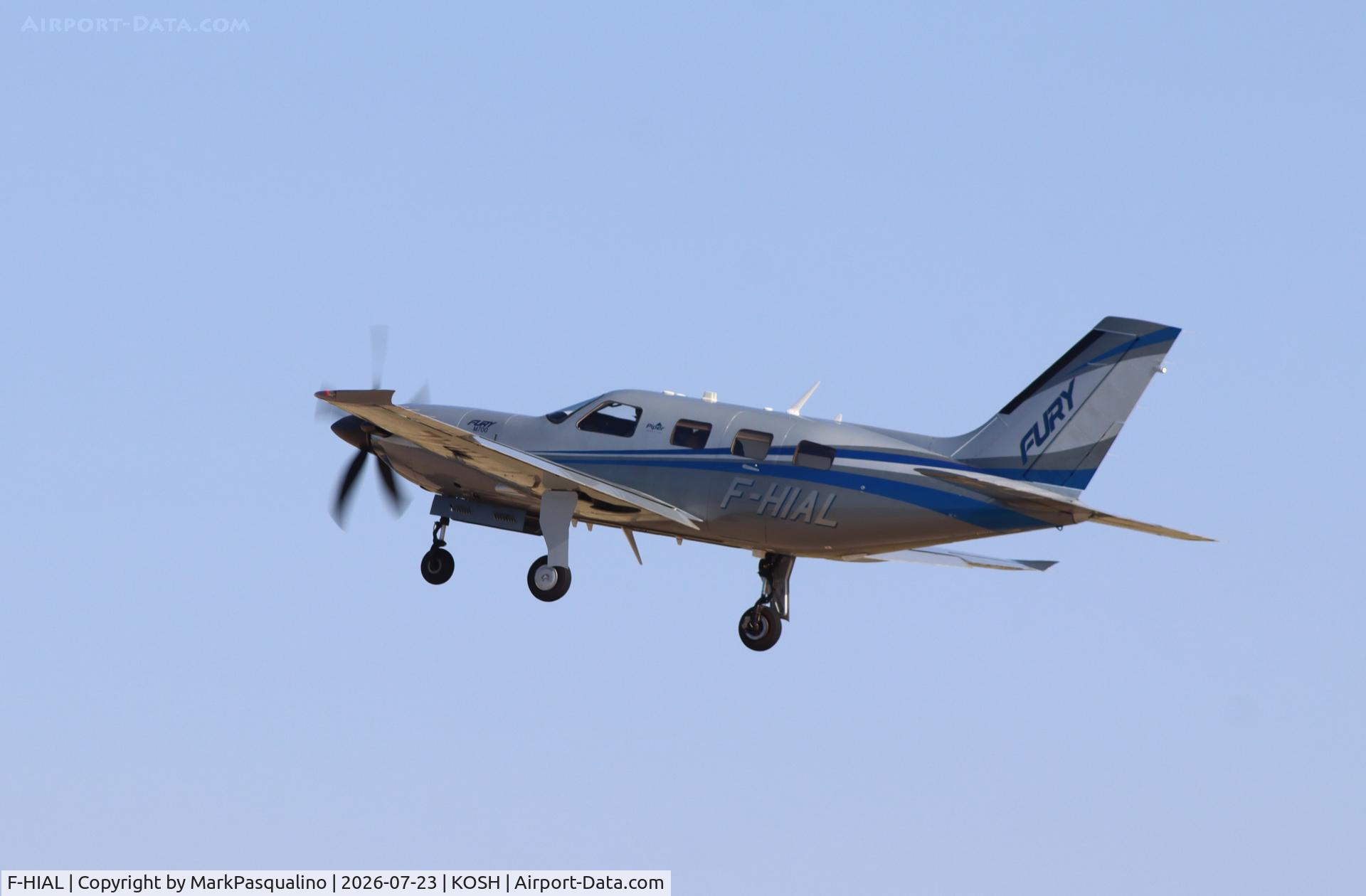 Aircraft F-HIAL, 2024 Piper PA-46-701TP M700 Fury, c/n 46020038, Piper PA-46-701TP M700 Fury, at KOSH, photo by MarkPasqualino