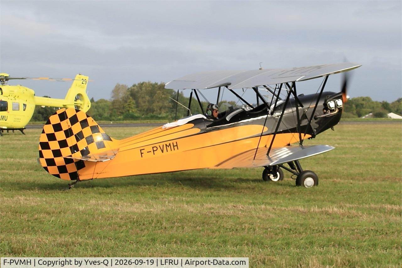 Aircraft F-PVMH, 2019 Hatz CB-1, c/n 776, Hatz CB-1, Static display, Morlaix-Ploujean airport (LFRU-MXN), at LFRU, photo by Yves-Q