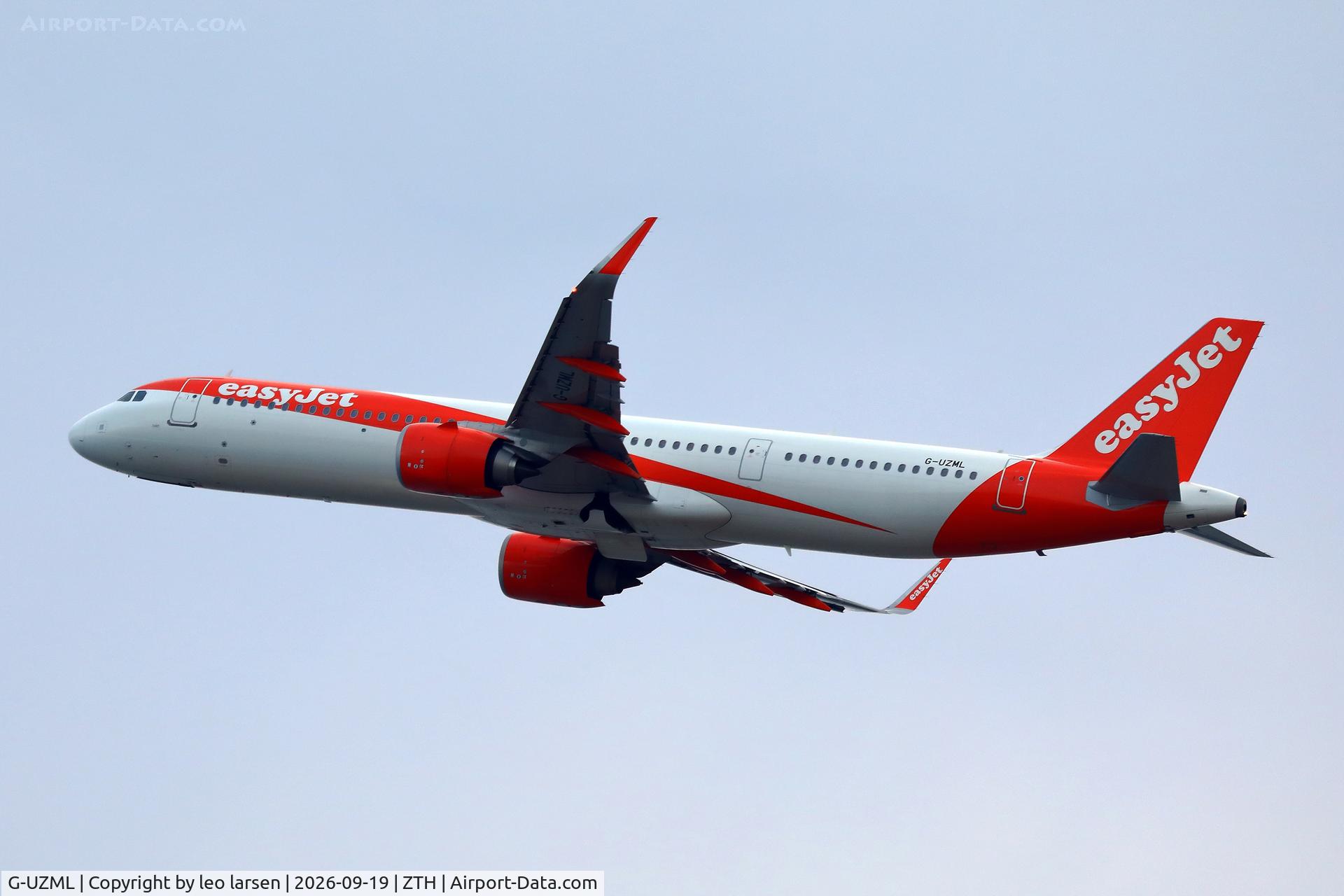 Aircraft G-UZML, Airbus A321-251NX, c/n 12916, Zakynthos 19.9.2026, at ZTH, photo by leo larsen