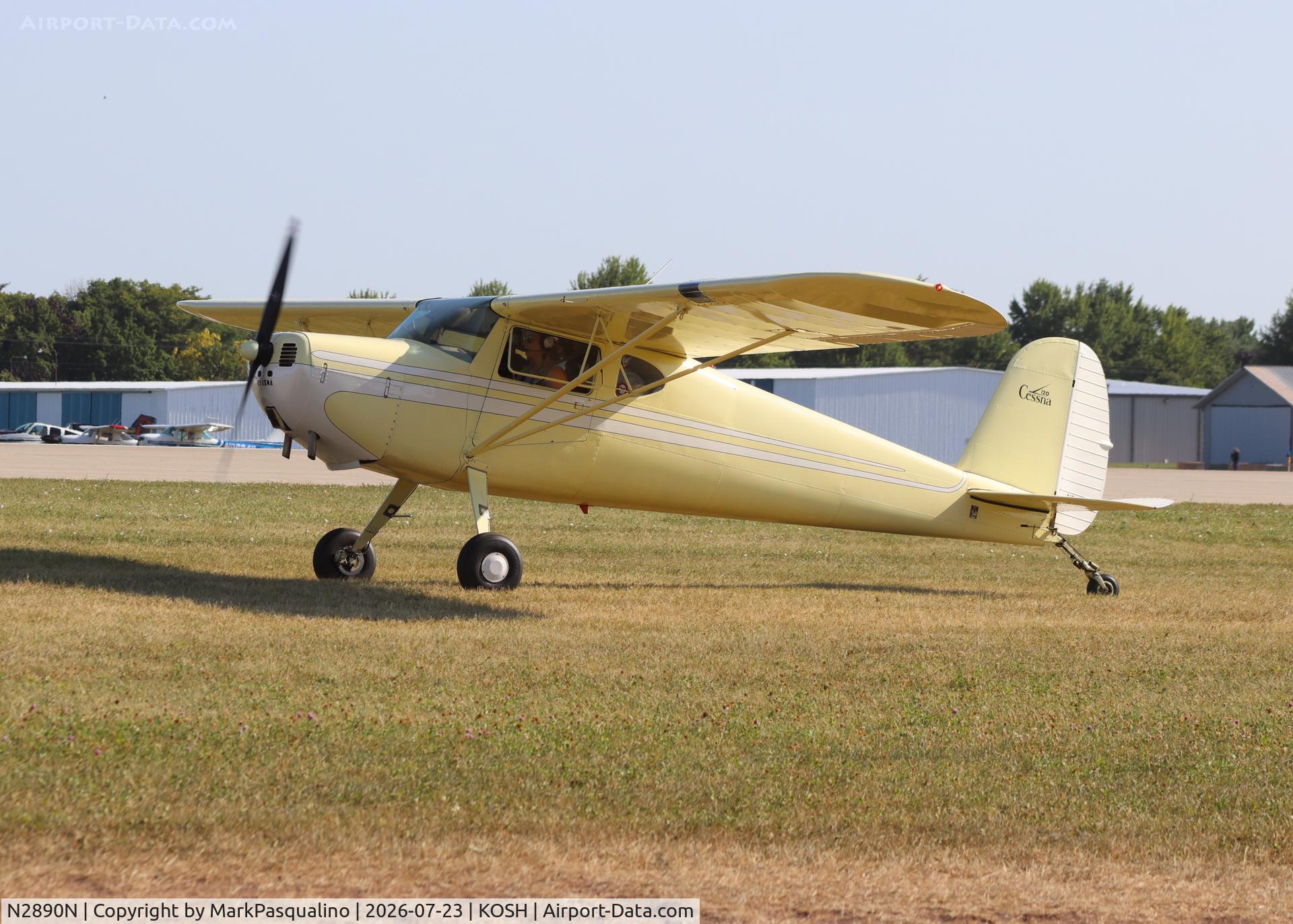 Aircraft N2890N, 1947 Cessna 120, c/n 13151, Cessna 120, at KOSH, photo by MarkPasqualino