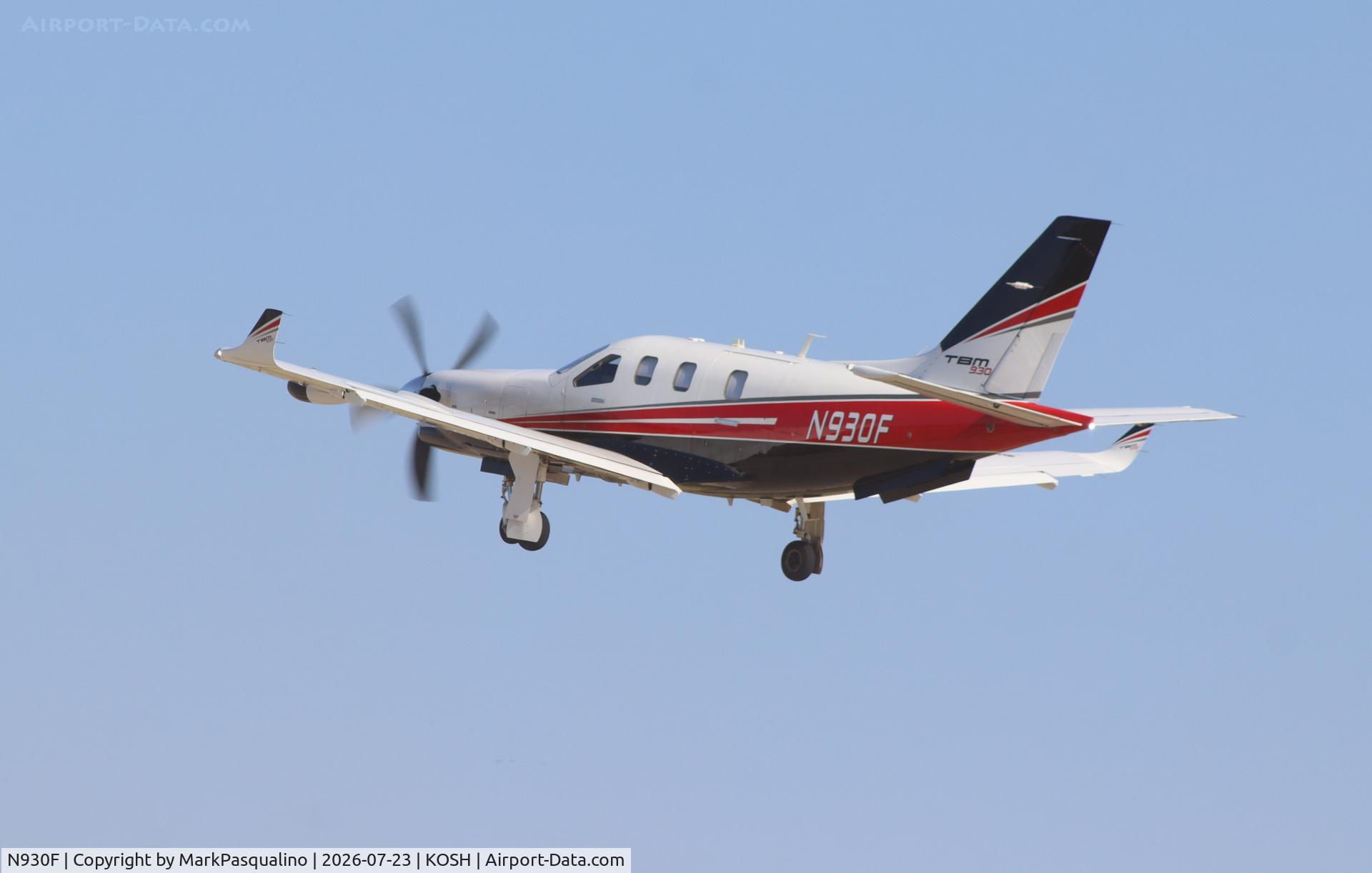 Aircraft N930F, 2016 Socata TBM 700C2, c/n 1113, Socata TMB-900, at KOSH, photo by MarkPasqualino