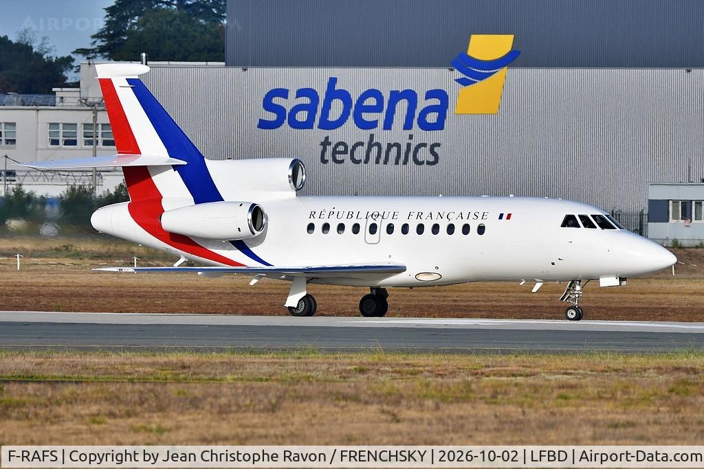 Aircraft F-RAFS, 2005 Dassault Aviation Falcon 900EX EASy, c/n 145, COTAM 1280, at LFBD, photo by Jean Christophe Ravon / FRENCHSKY