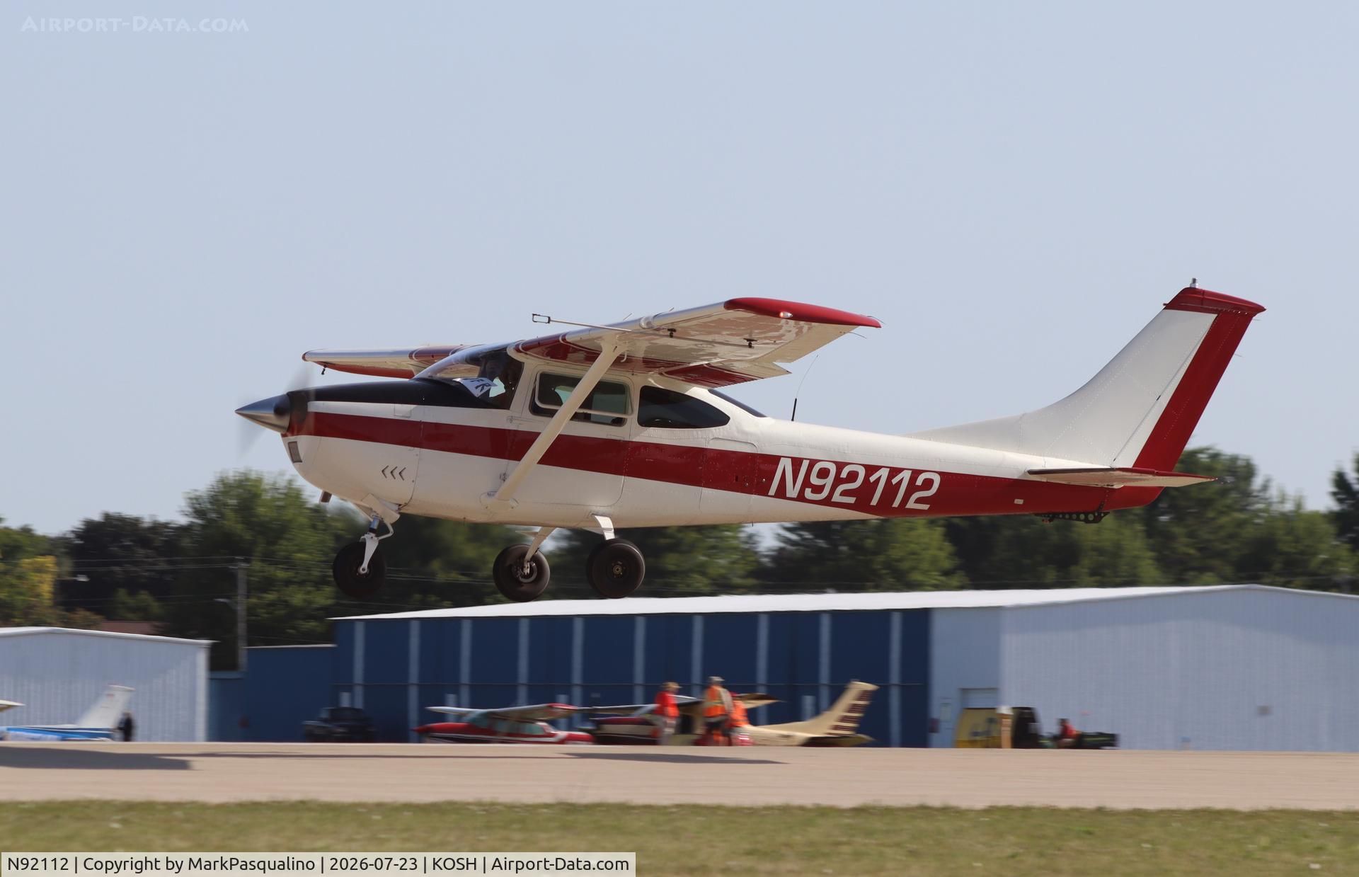 Aircraft N92112, 1969 Cessna 182M Skylane, c/n 18260049, Cessna 182M, at KOSH, photo by MarkPasqualino