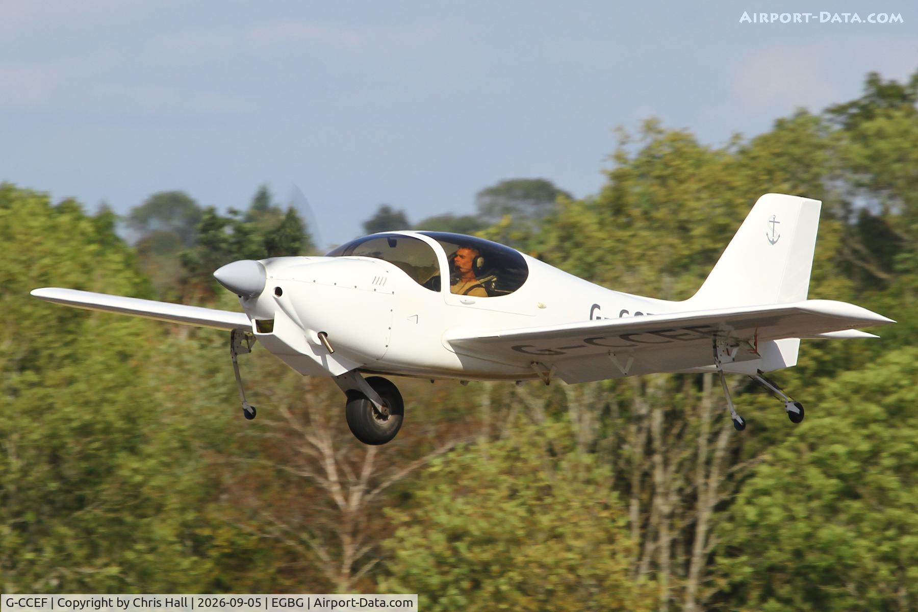 Aircraft G-CCEF, 2004 Europa Monowheel, c/n PFA 247-13038, LAA 80th Anniversary Rally, at EGBG, photo by Chris Hall