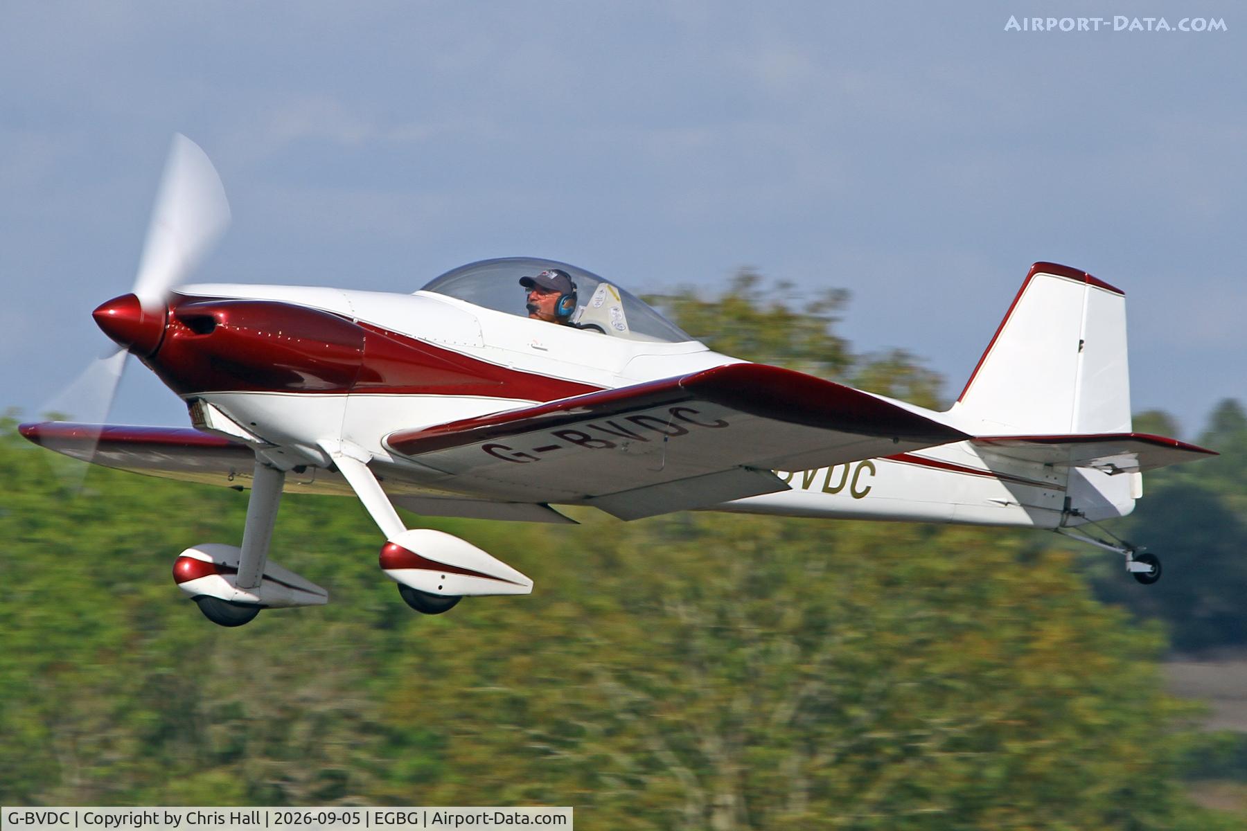 Aircraft G-BVDC, 1994 Vans RV-3, c/n PFA 099-12218, LAA 80th Anniversary Rally, at EGBG, photo by Chris Hall