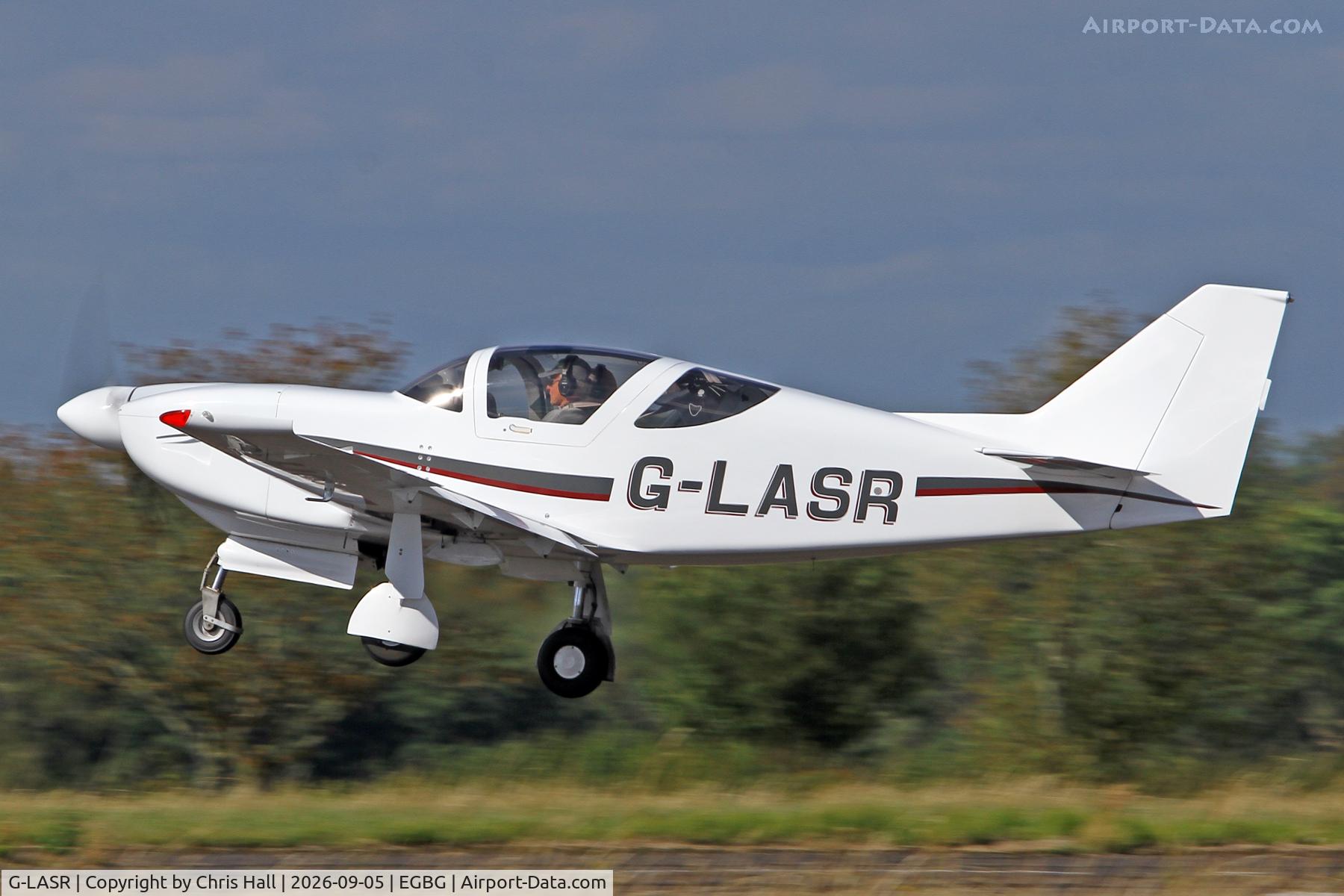 Aircraft G-LASR, 1990 Stoddard-Hamilton Glasair Super II RG, c/n 2027, LAA 80th Anniversary Rally, at EGBG, photo by Chris Hall