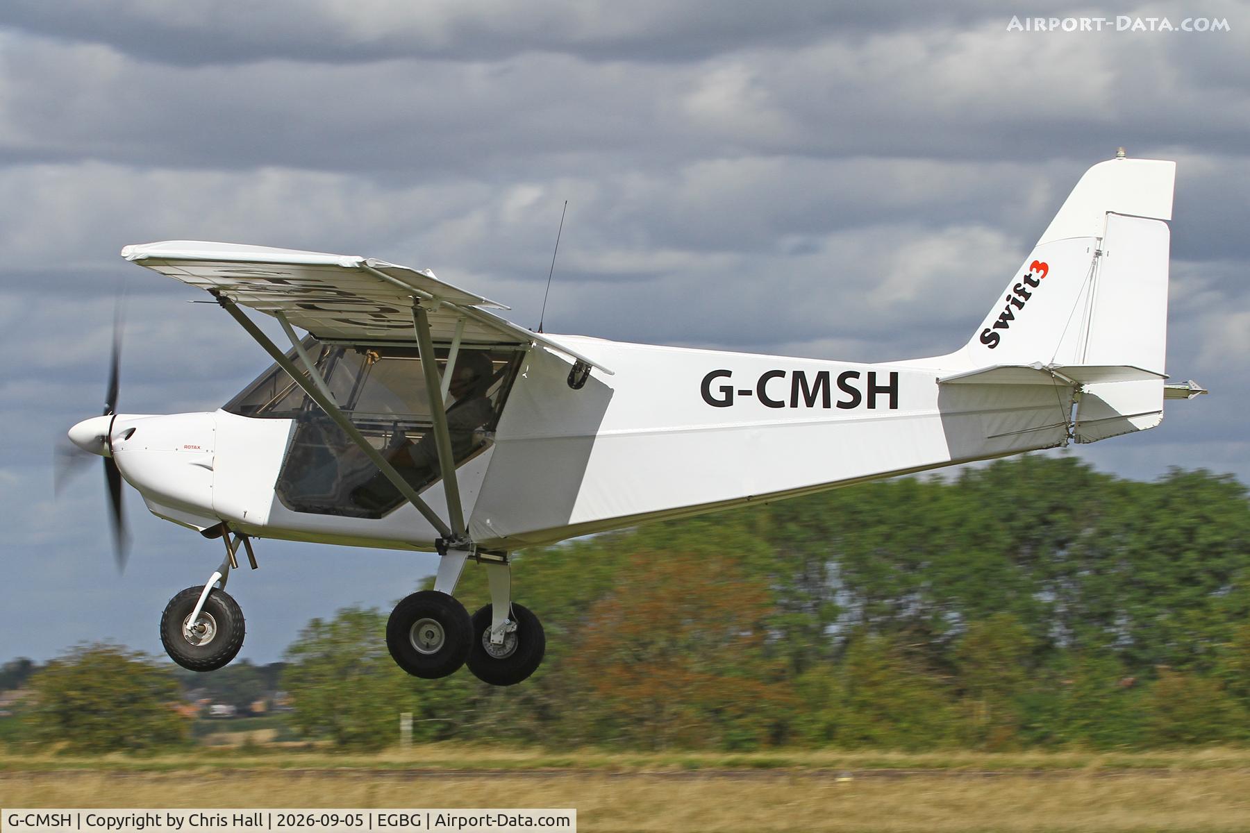 Aircraft G-CMSH, 2023 Best Off Sky Ranger Swift 912S(1), c/n BMAA/HB/760, LAA 80th Anniversary Rally, at EGBG, photo by Chris Hall