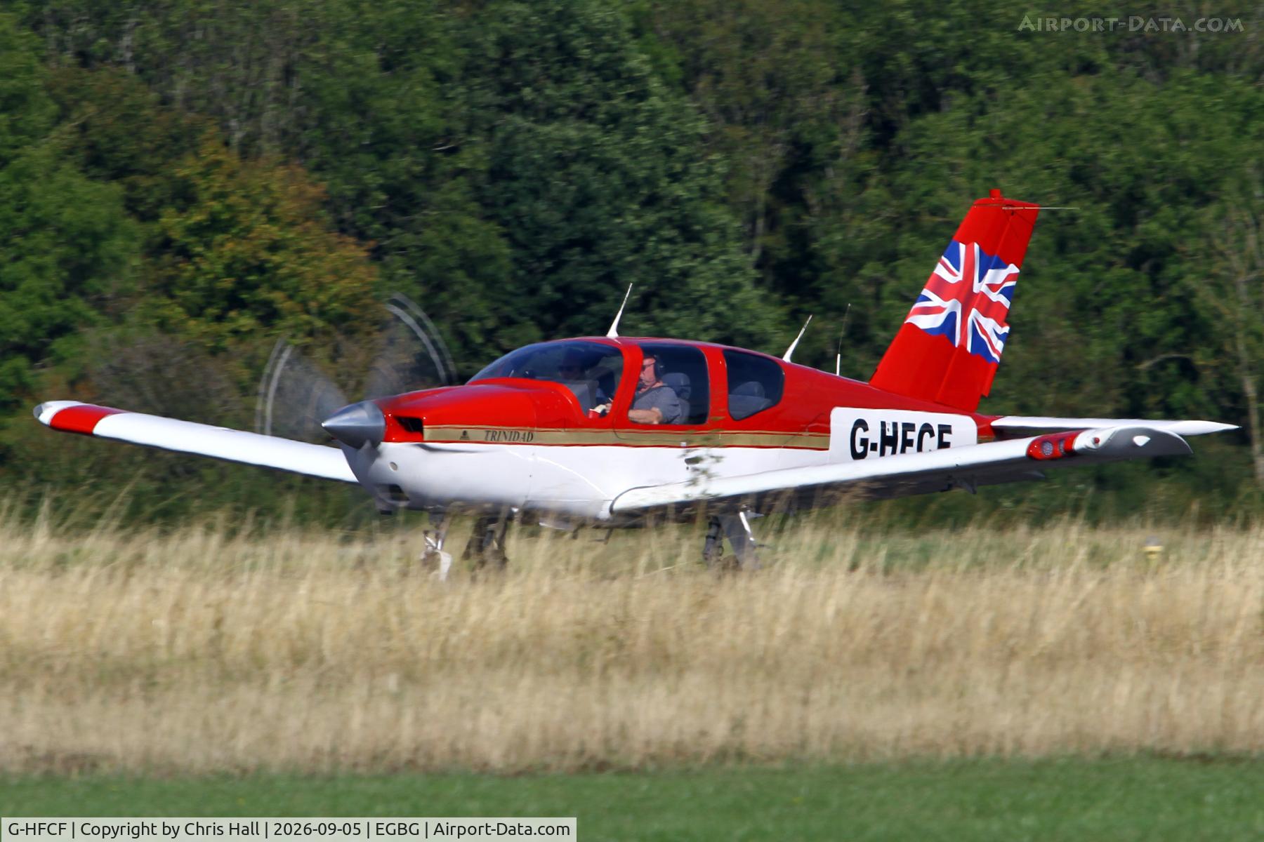 Aircraft G-HFCF, 1990 Socata TB-20, c/n 957, LAA 80th Anniversary Rally, at EGBG, photo by Chris Hall