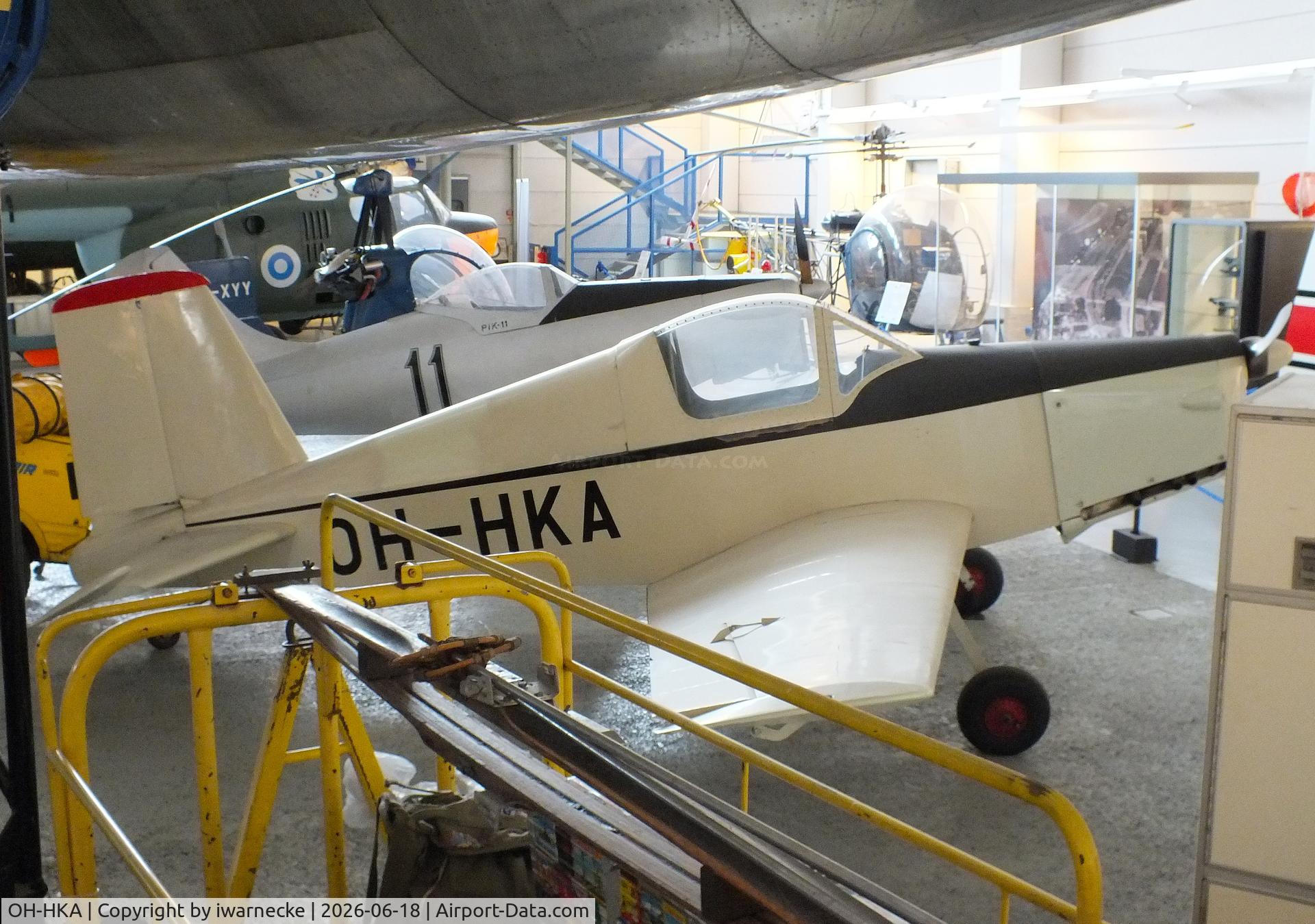 Aircraft OH-HKA, 1954 DI Juhani Heinonen Heinonen HK-1 Keltiäinen, c/n Prototype, Juhani Heinonen HK-1 Keltiäinen at the Suomen Ilmailumuseo (Finnish Aviation Museum), Vantaa, photo by iwarnecke