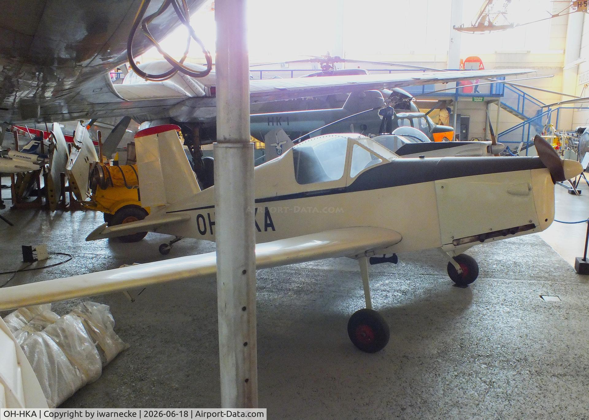 Aircraft OH-HKA, 1954 DI Juhani Heinonen Heinonen HK-1 Keltiäinen, c/n Prototype, Juhani Heinonen HK-1 Keltiäinen at the Suomen Ilmailumuseo (Finnish Aviation Museum), Vantaa, photo by iwarnecke