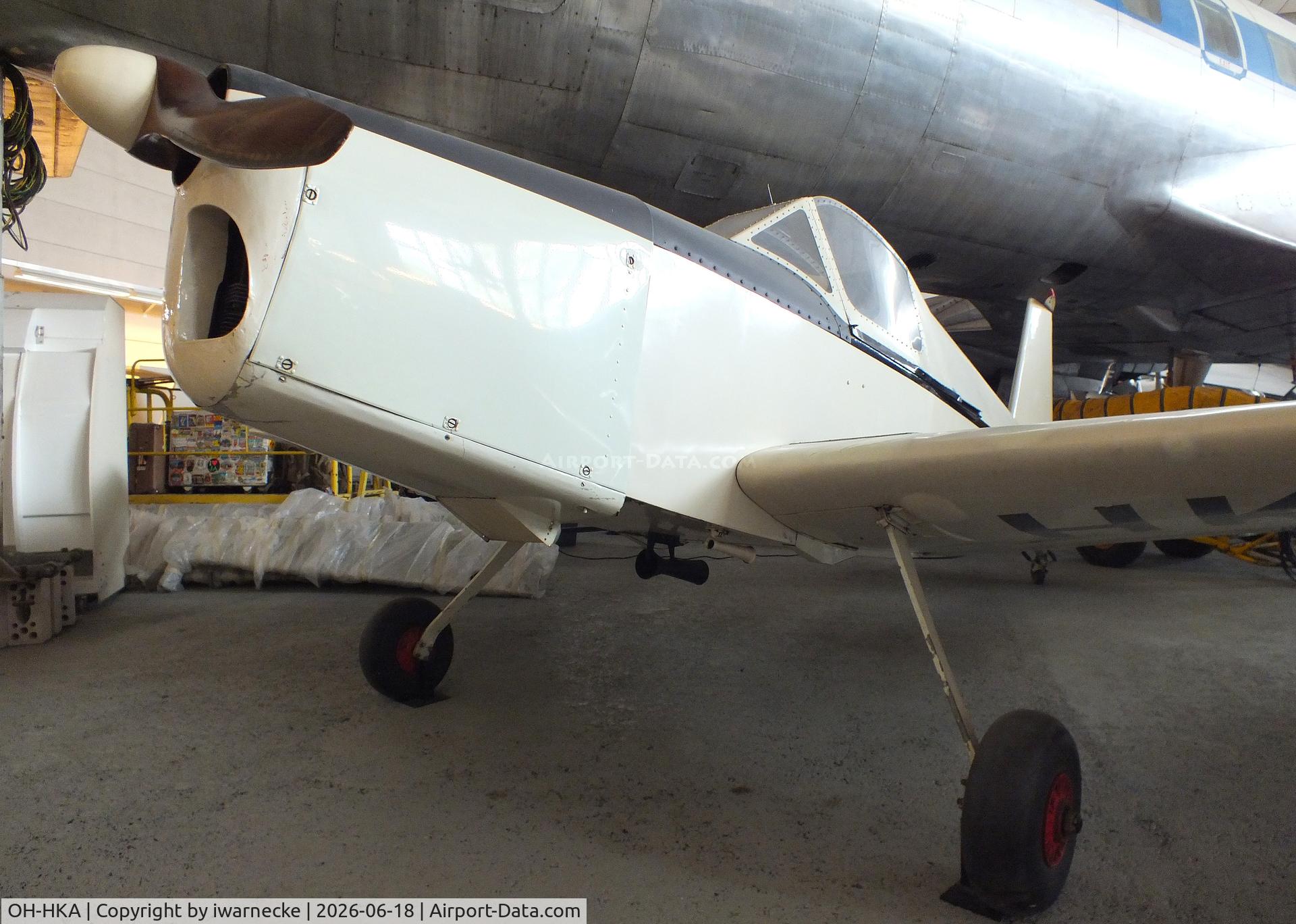 Aircraft OH-HKA, 1954 DI Juhani Heinonen Heinonen HK-1 Keltiäinen, c/n Prototype, Juhani Heinonen HK-1 Keltiäinen at the Suomen Ilmailumuseo (Finnish Aviation Museum), Vantaa, photo by iwarnecke