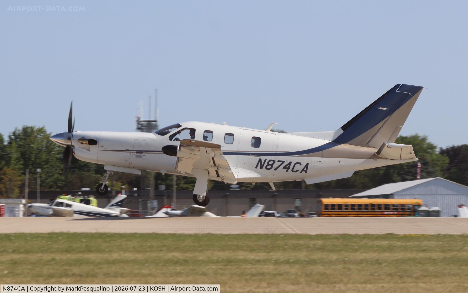 Aircraft N874CA, Socata TBM-700, c/n 360, Socata TBM-700, at KOSH, photo by MarkPasqualino