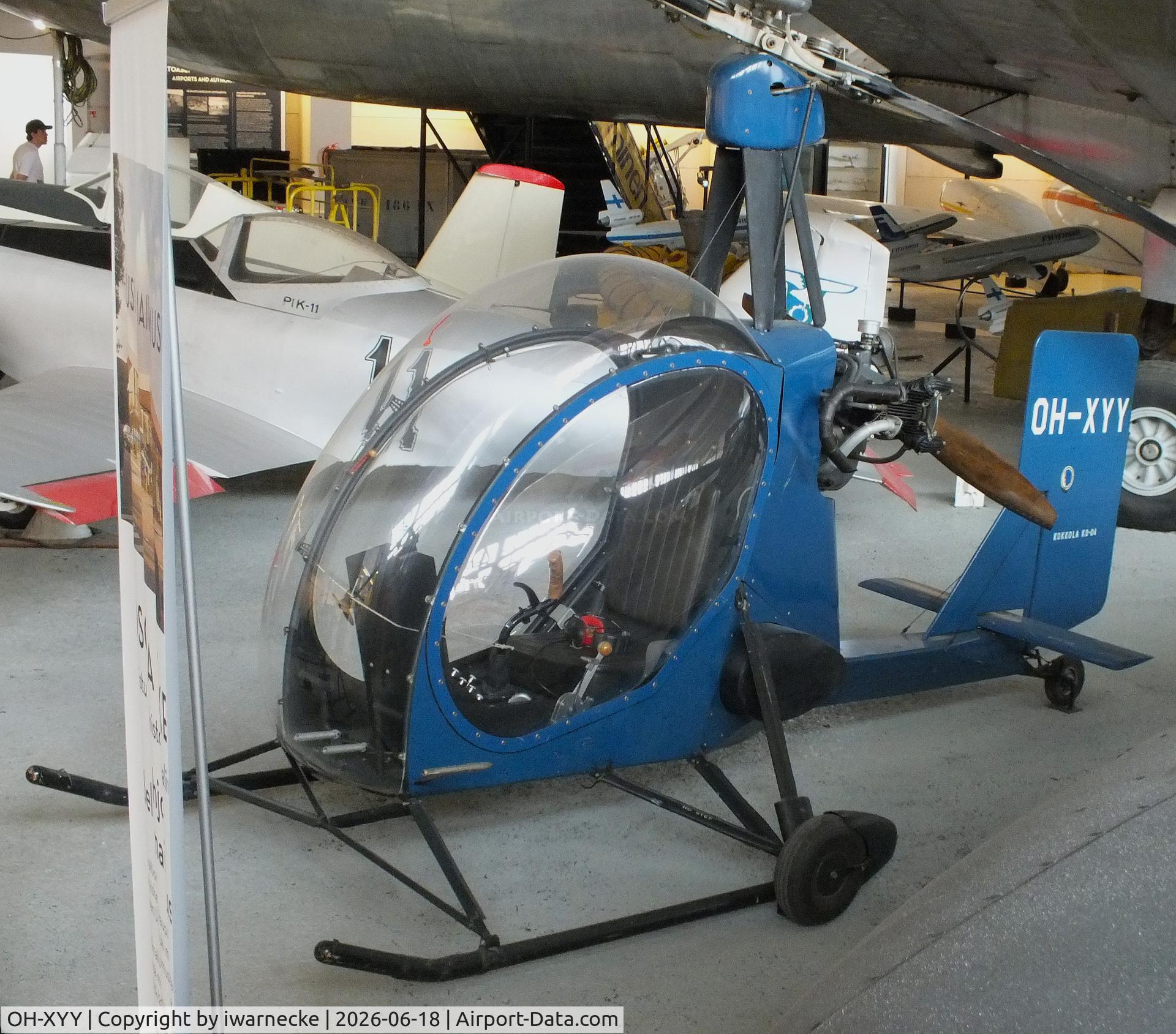 Aircraft OH-XYY, 1969 Kokkola Ko-04 Super Upstart, c/n 01, Kokkola Ko-04 Super Upstart at the Suomen Ilmailumuseo (Finnish Aviation Museum), Vantaa, photo by iwarnecke