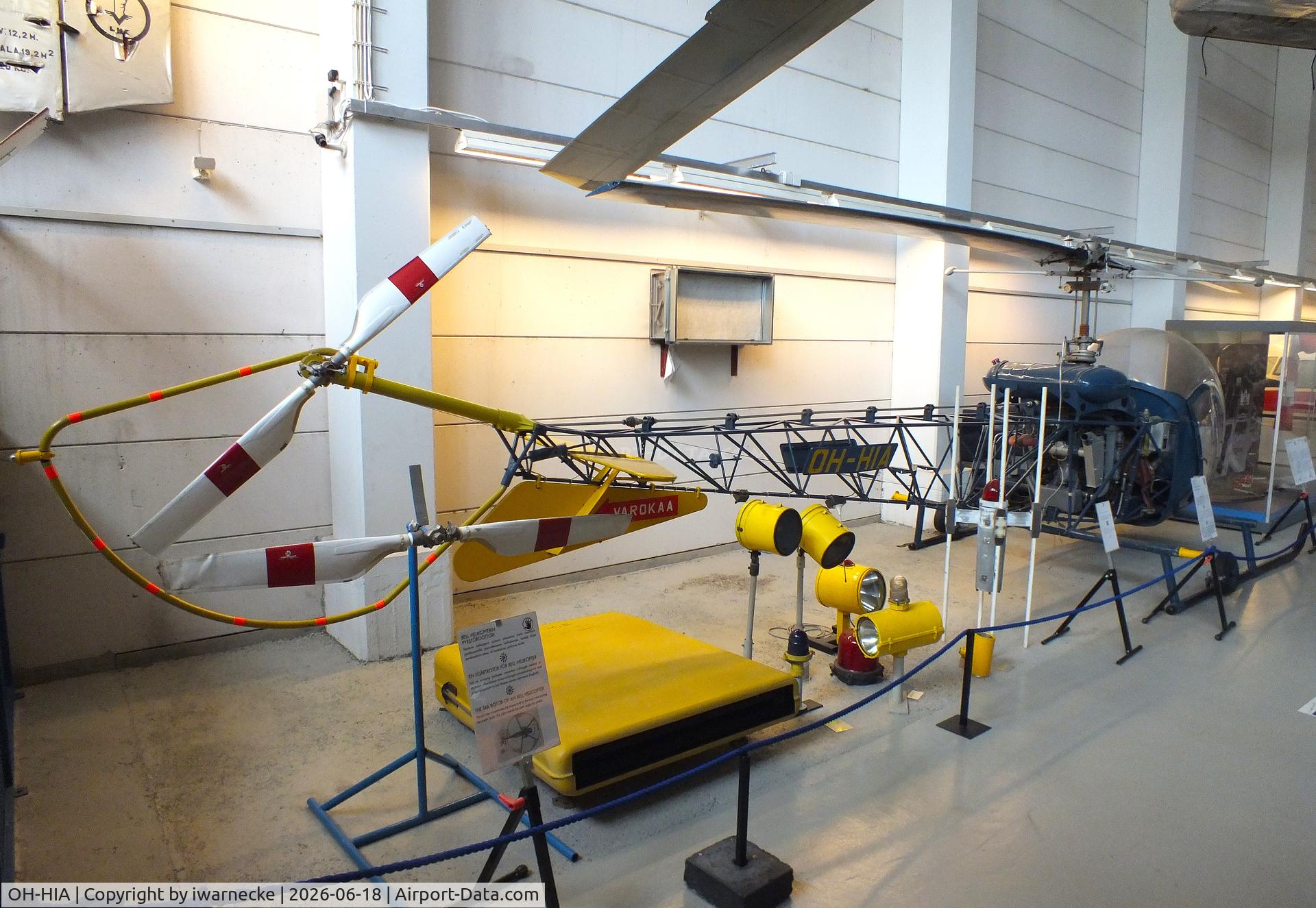 Aircraft OH-HIA, 1953 Bell 47D-1, c/n 646, Bell 47D-1 at the Suomen Ilmailumuseo (Finnish Aviation Museum), Vantaa, photo by iwarnecke