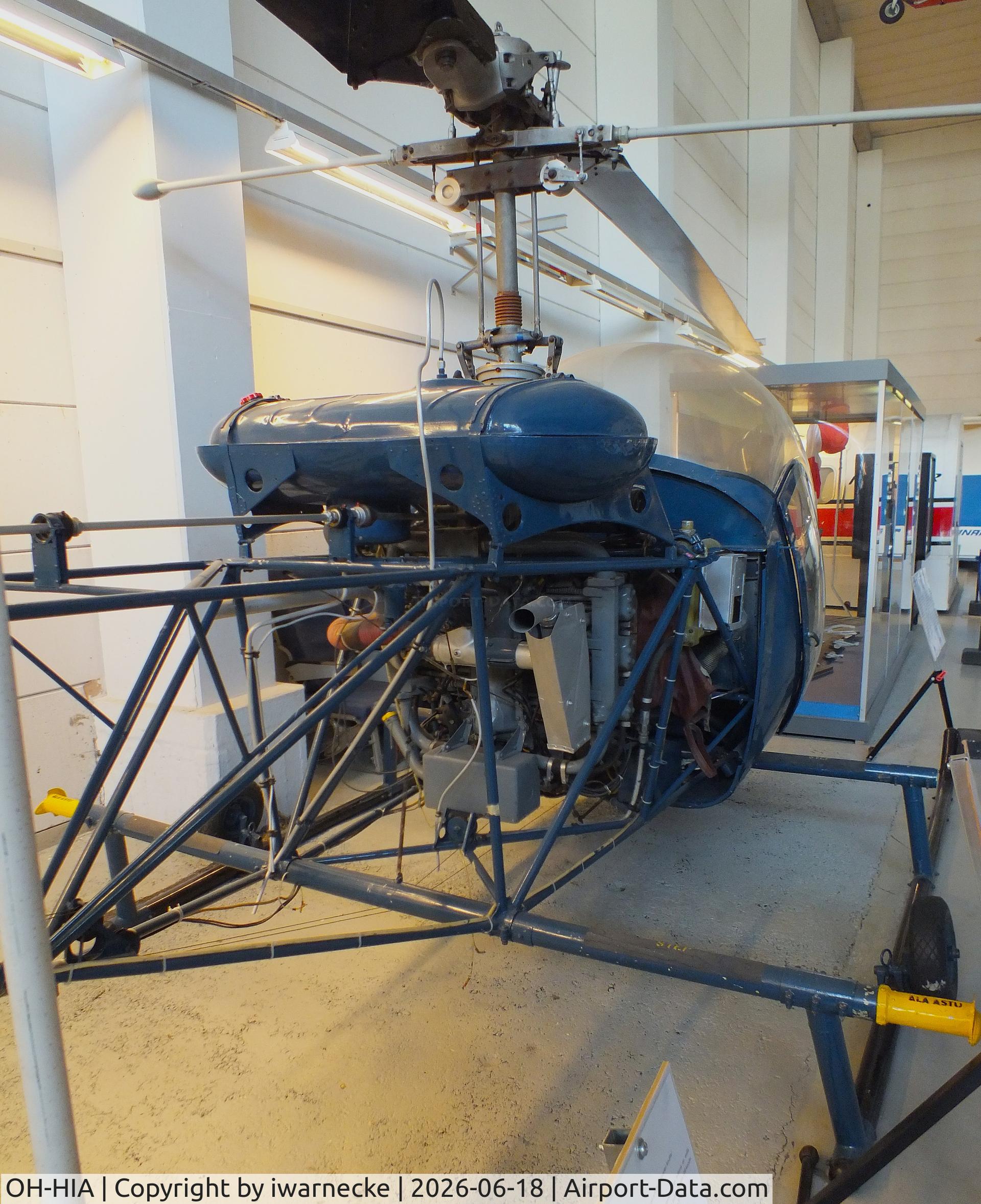 Aircraft OH-HIA, 1953 Bell 47D-1, c/n 646, Bell 47D-1 at the Suomen Ilmailumuseo (Finnish Aviation Museum), Vantaa, photo by iwarnecke