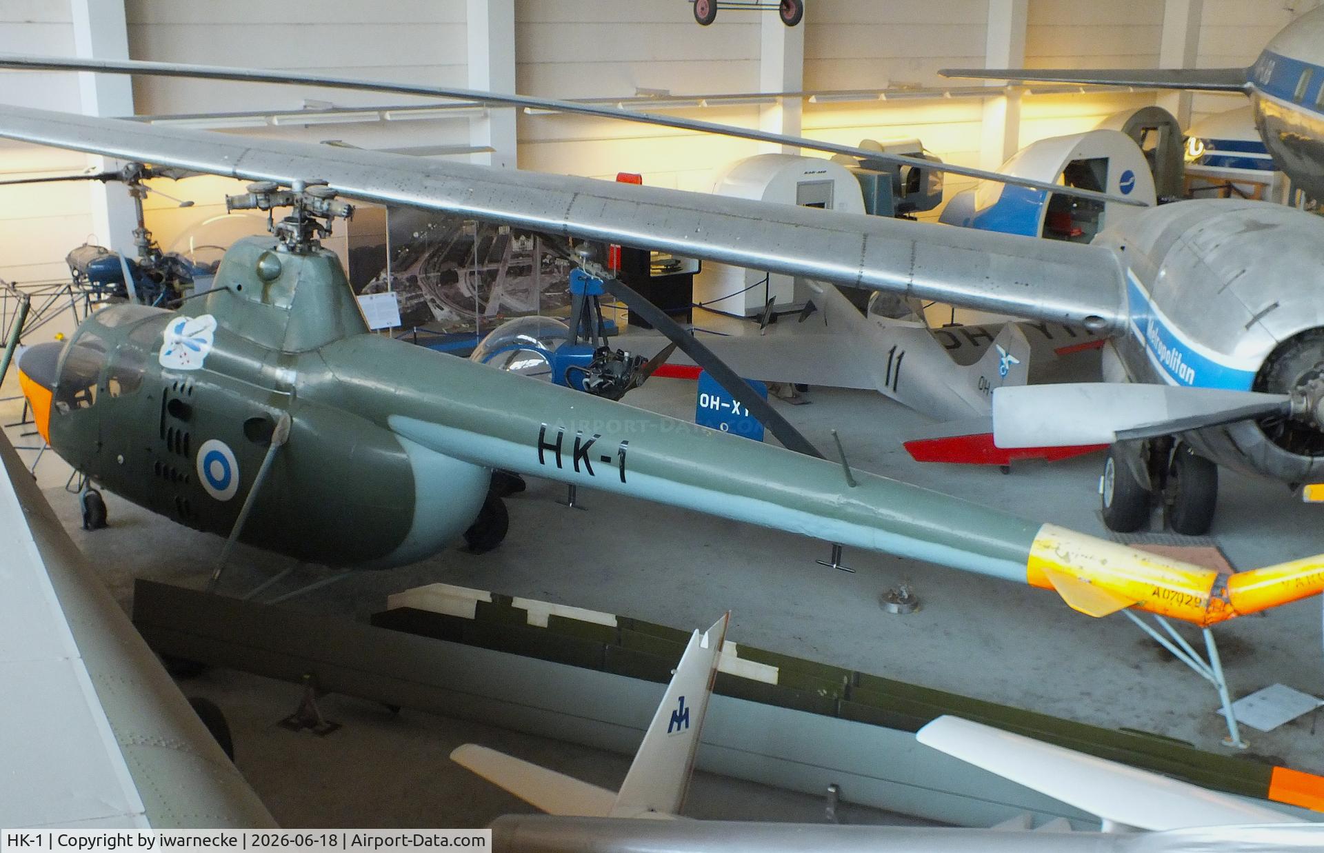 Aircraft HK-1, 1960 PZL-Swidnik SM-1-600, c/n A07029, PZL-Swidnik SM-1SZ (Mil Mi-1U HARE) at the Suomen Ilmailumuseo (Finnish Aviation Museum), Vantaa, photo by iwarnecke