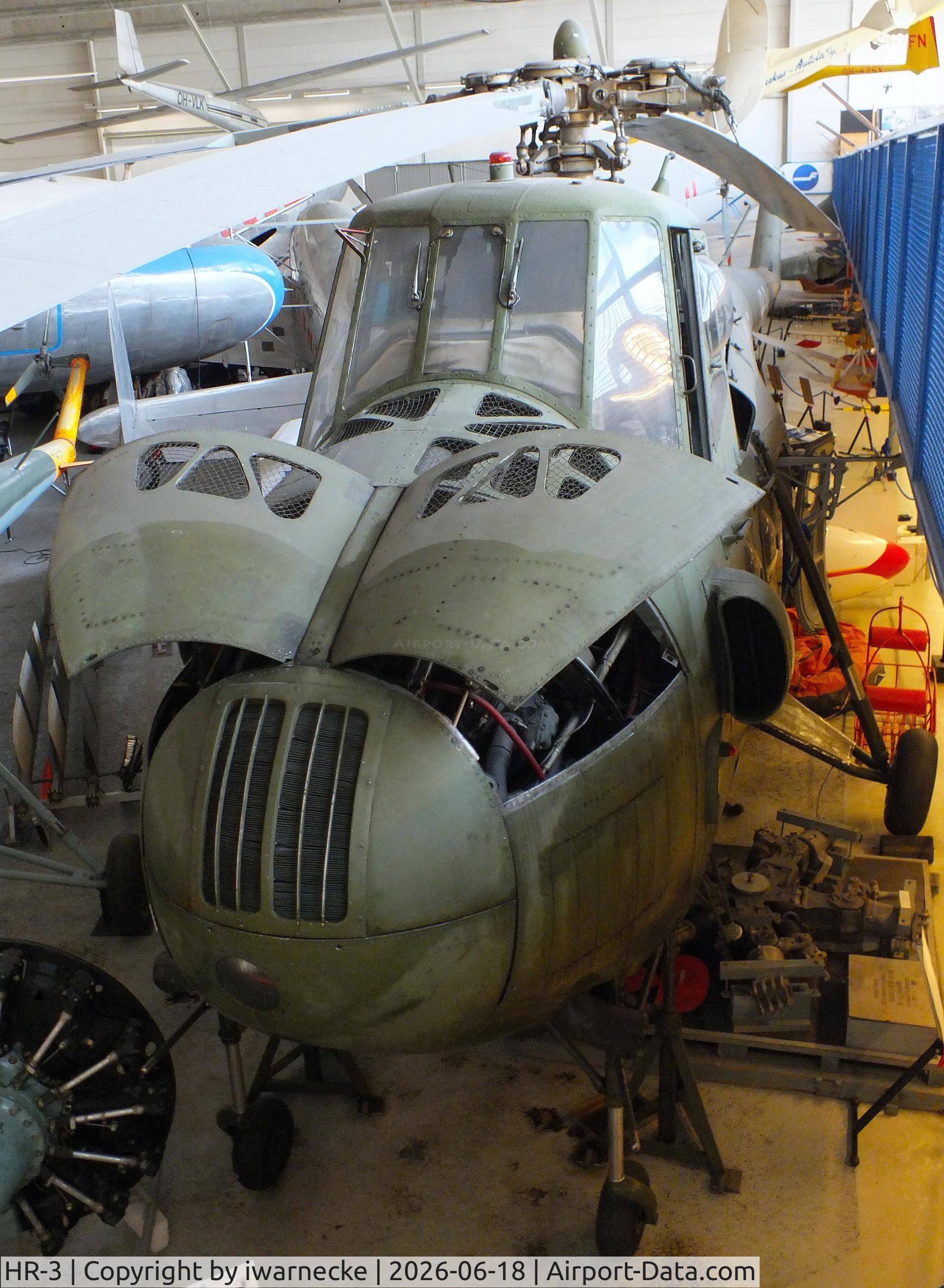 Aircraft HR-3, 1961 Mil Mi-4 Hound, c/n 09114, Mil Mi-4A HOUND-A at the Suomen Ilmailumuseo (Finnish Aviation Museum), Vantaa, photo by iwarnecke