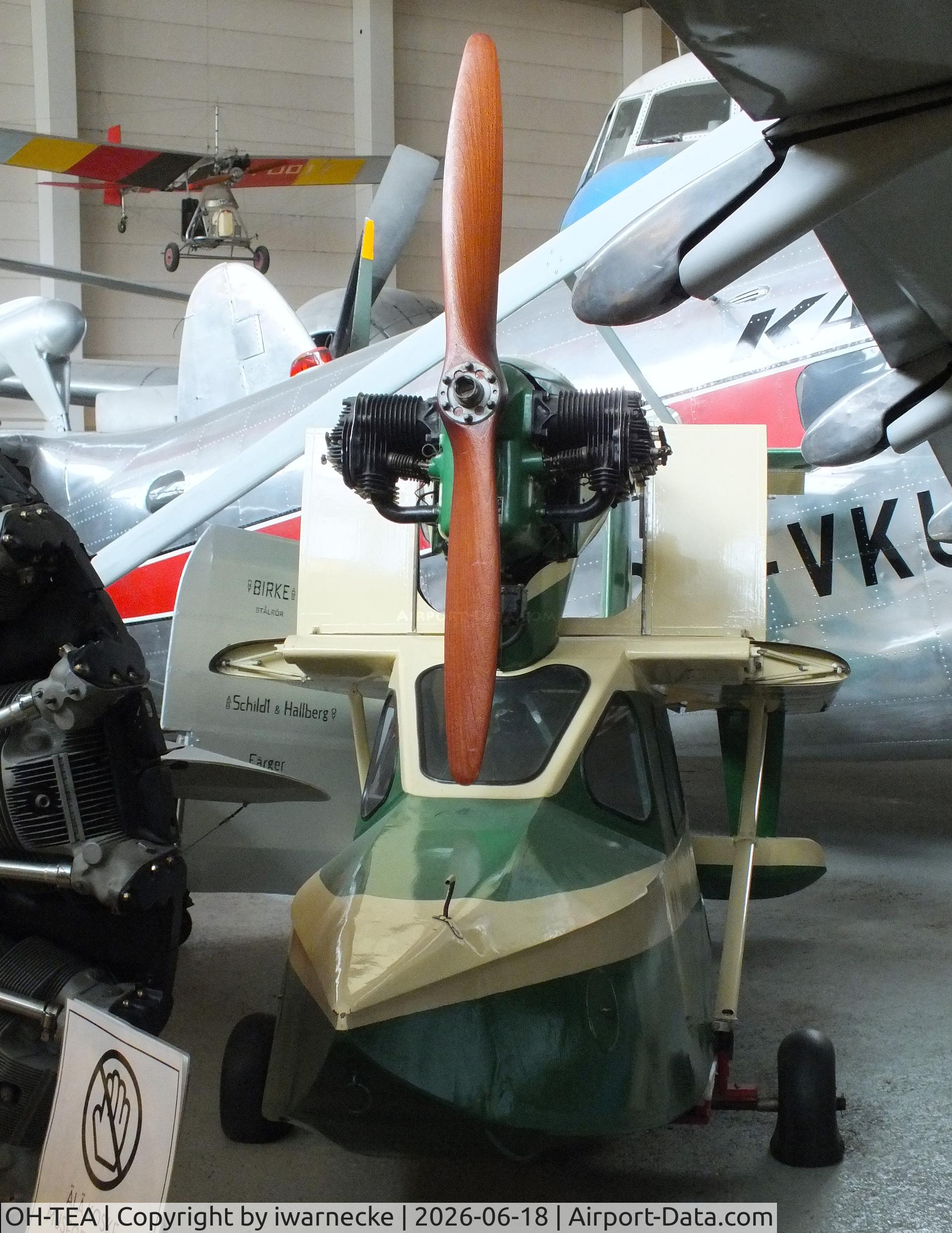 Aircraft OH-TEA, 1948 Ecklund TE-1b, c/n 1, Ecklund TE-1b at the Suomen Ilmailumuseo (Finnish Aviation Museum), Vantaa, photo by iwarnecke