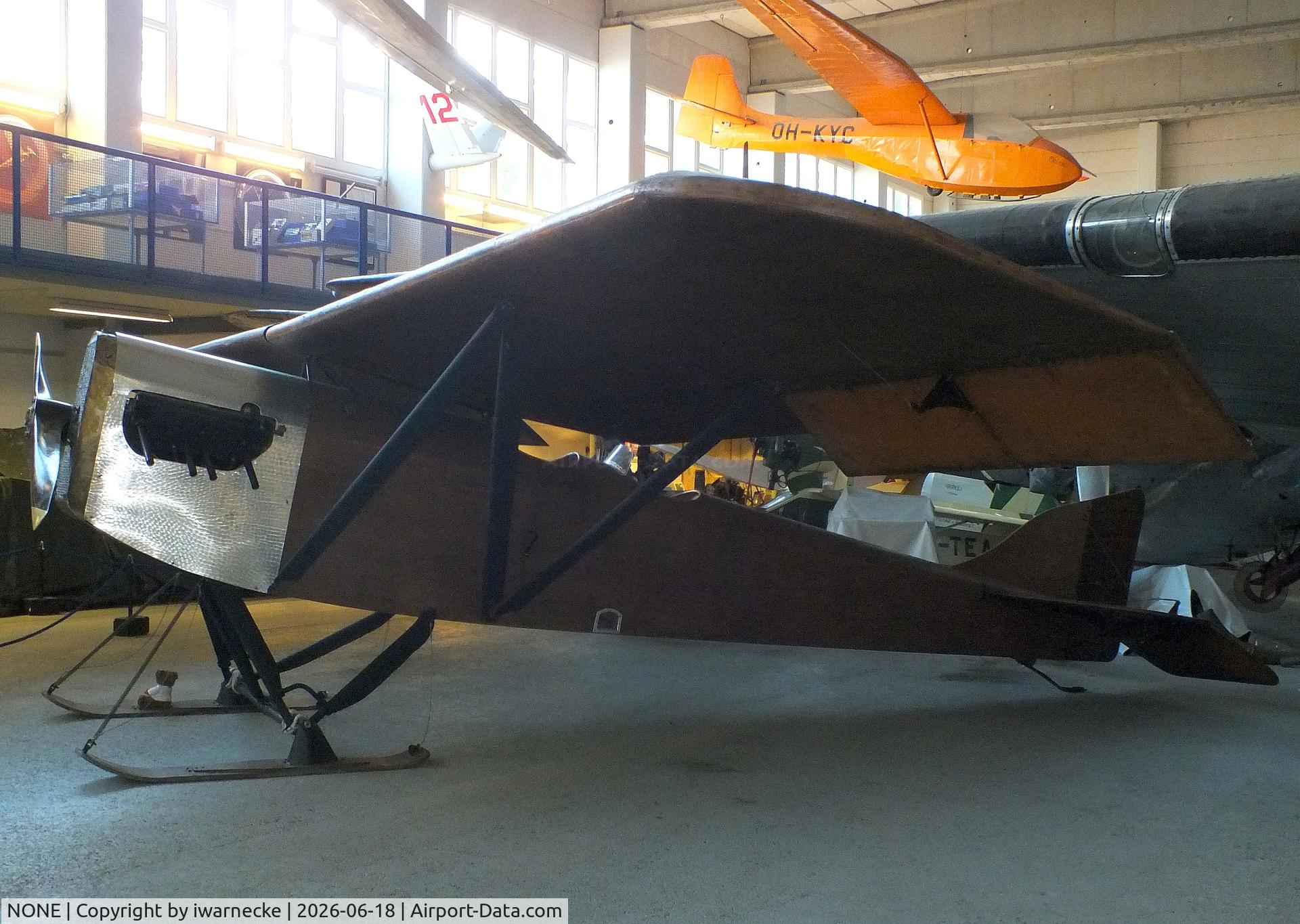 Aircraft NONE, 1926 Atle R. Blomqvist / Emil Nyberg Monoplane, c/n 01, Atle R Blomqvist / Emil Nyberg 1926 Monoplane at the Suomen Ilmailumuseo (Finnish Aviation Museum), Vantaa, photo by iwarnecke
