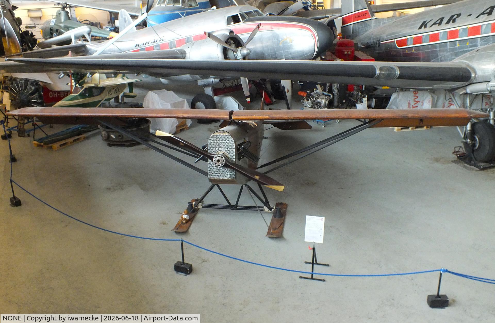 Aircraft NONE, 1926 Atle R. Blomqvist / Emil Nyberg Monoplane, c/n 01, Atle R Blomqvist / Emil Nyberg 1926 Monoplane at the Suomen Ilmailumuseo (Finnish Aviation Museum), Vantaa, photo by iwarnecke