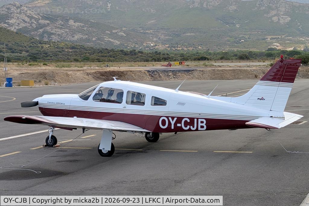Aircraft OY-CJB, 1978 Piper PA-28R-201 Cherokee Arrow III, c/n 28r-7837285, Parked, at LFKC, photo by micka2b