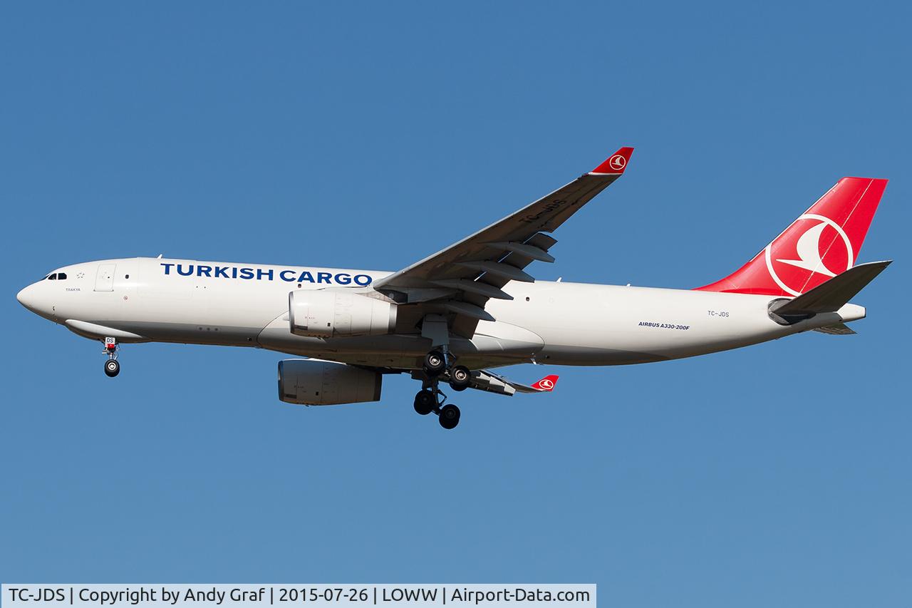 Aircraft TC-JDS, 2013 Airbus A330-243F, c/n 1418, Turkish Crago A330-200, at LOWW, photo by Andy Graf
