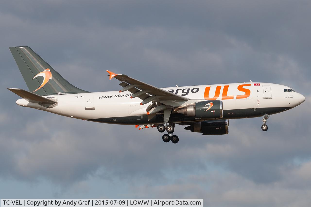 Aircraft TC-VEL, 1991 Airbus A310-308(F), c/n 622, ULS A310-300, at LOWW, photo by Andy Graf