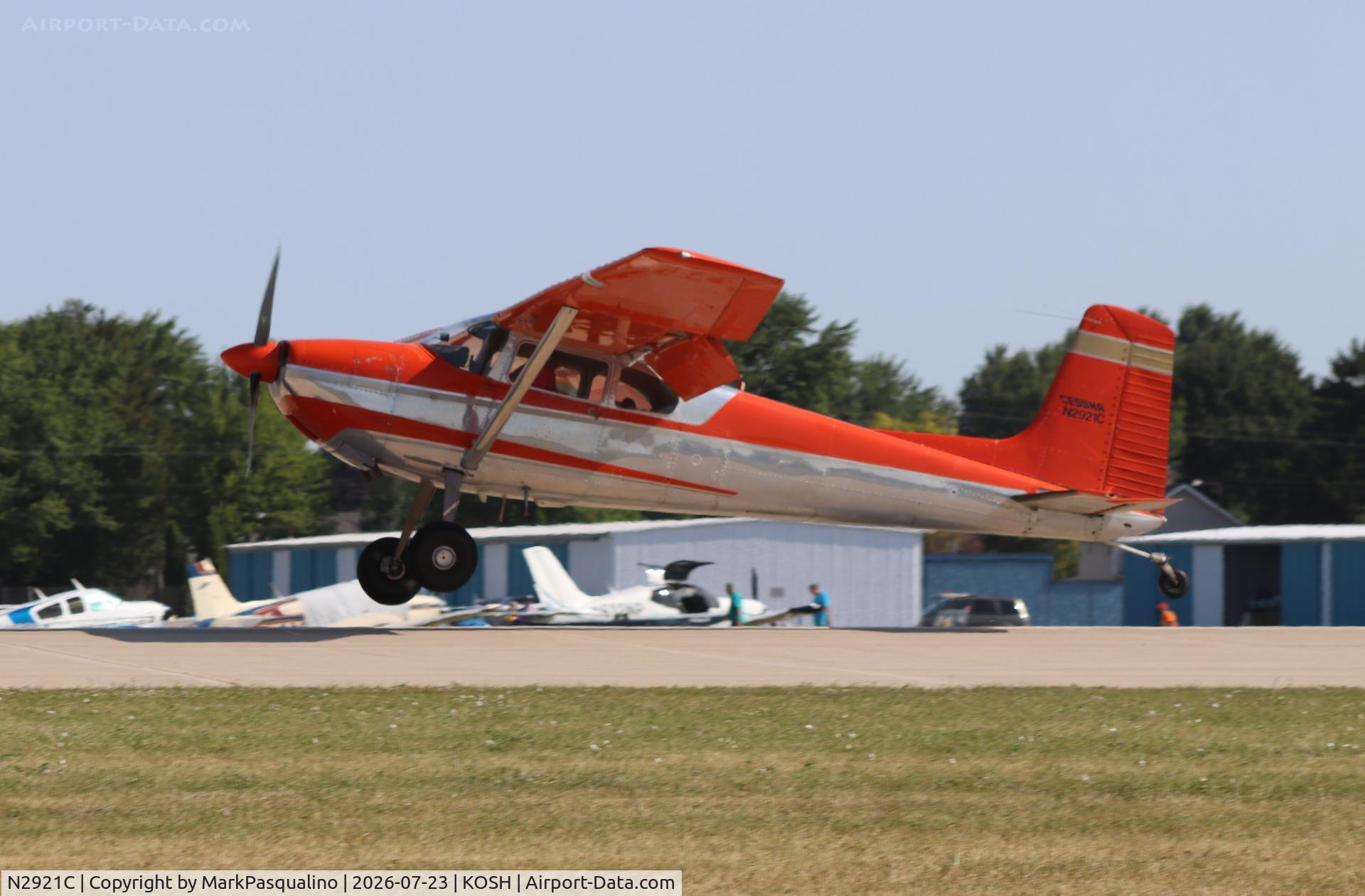 Aircraft N2921C, Cessna 180, c/n 30821, Cessna 180, at KOSH, photo by MarkPasqualino