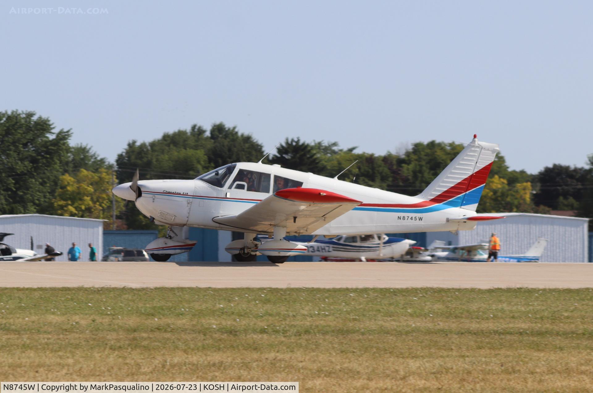Aircraft N8745W, 1964 Piper PA-28-235, c/n 28-10285, Piper PA-28-235, at KOSH, photo by MarkPasqualino