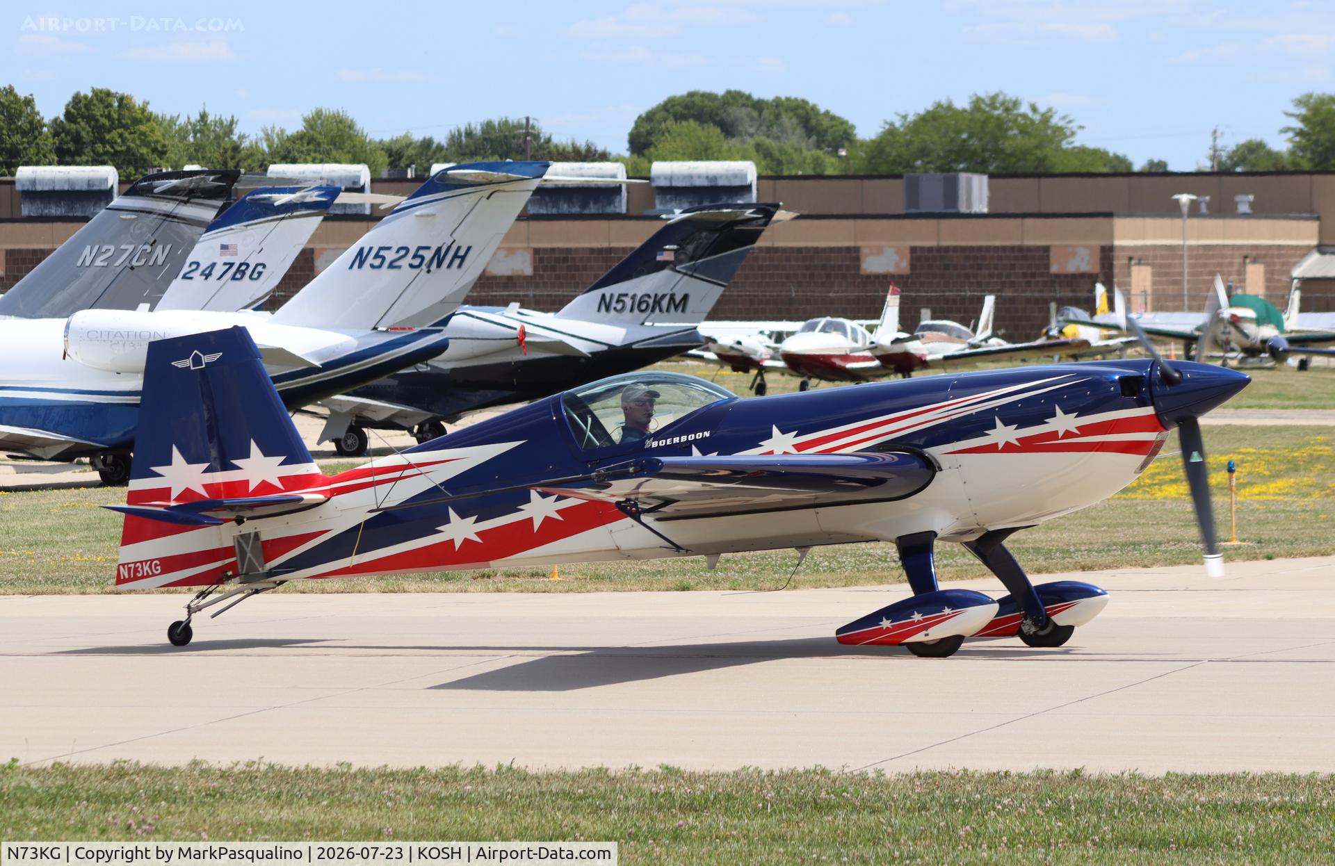 Aircraft N73KG, Extra EA-330SC, c/n SC014E, Extra EA-330SC, at KOSH, photo by MarkPasqualino