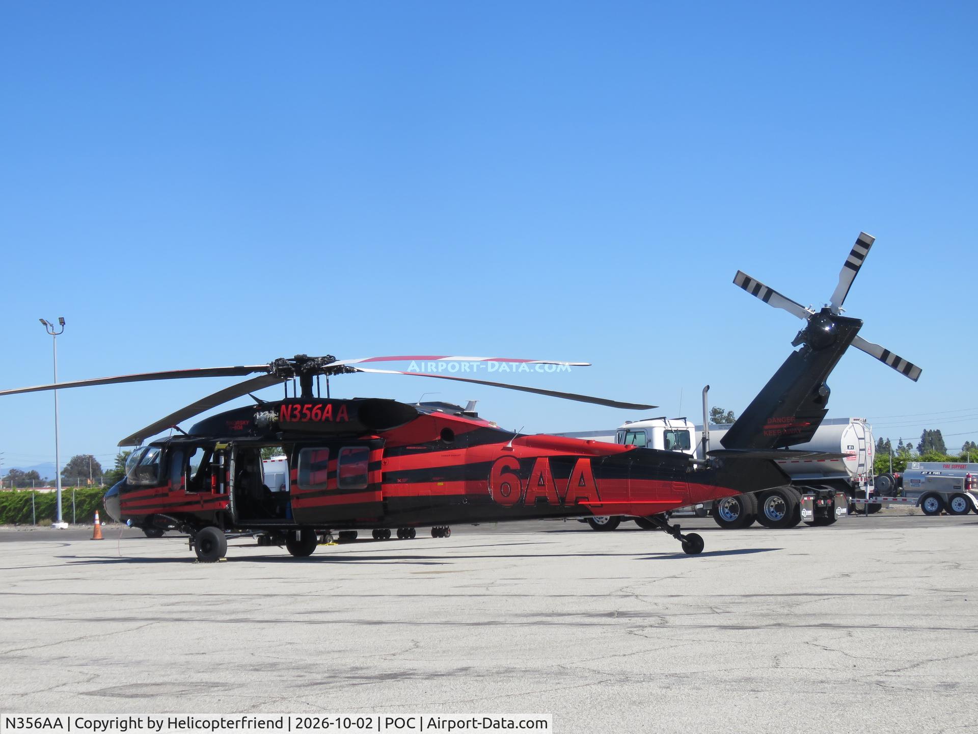 Aircraft N356AA, 1978 Sikorsky UH-60A Black Hawk, c/n 70-053, Parked outside, at POC, photo by Helicopterfriend