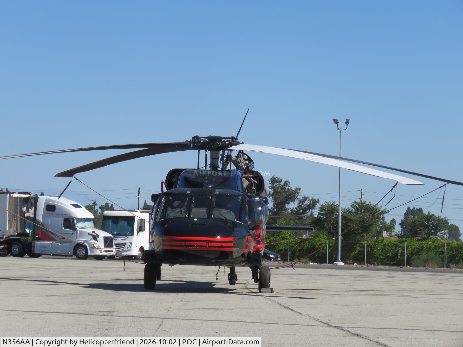 Aircraft N356AA, 1978 Sikorsky UH-60A Black Hawk, c/n 70-053, Waiting, at POC, photo by Helicopterfriend
