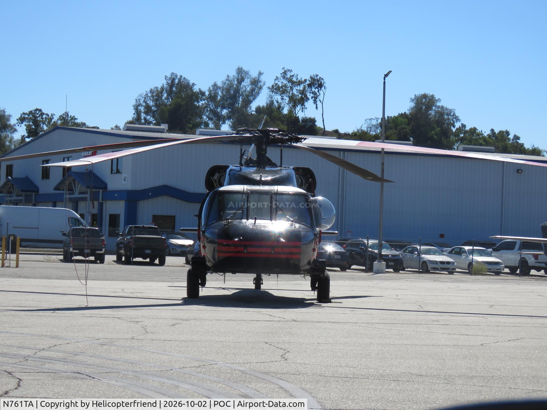 Aircraft N761TA, 1984 Sikorsky UH-60A Blackhawk, c/n 80-2410 (70-852), Waiting, at POC, photo by Helicopterfriend