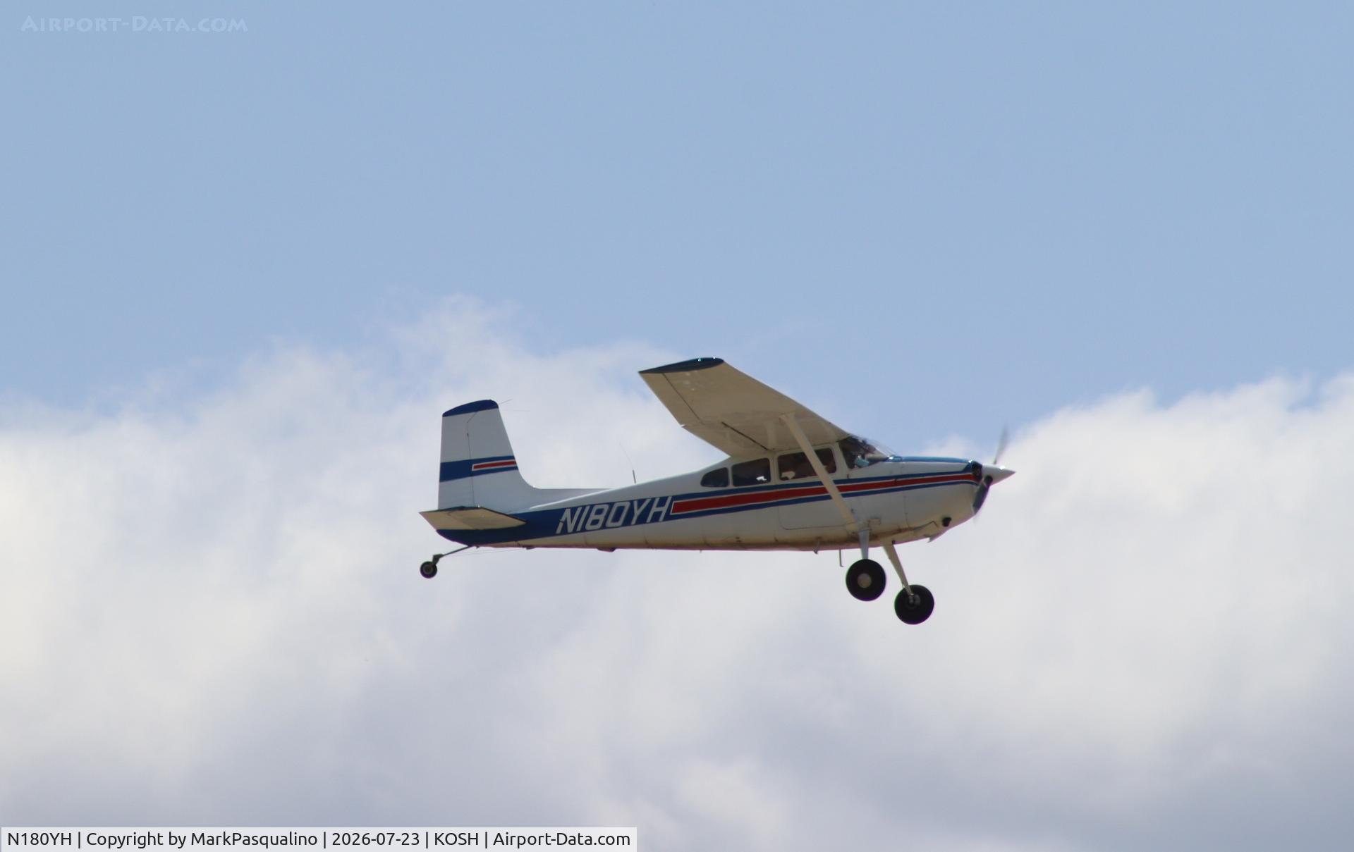 Aircraft N180YH, Cessna 180H Skywagon, c/n 18051597, Cessna 180YH, at KOSH, photo by MarkPasqualino