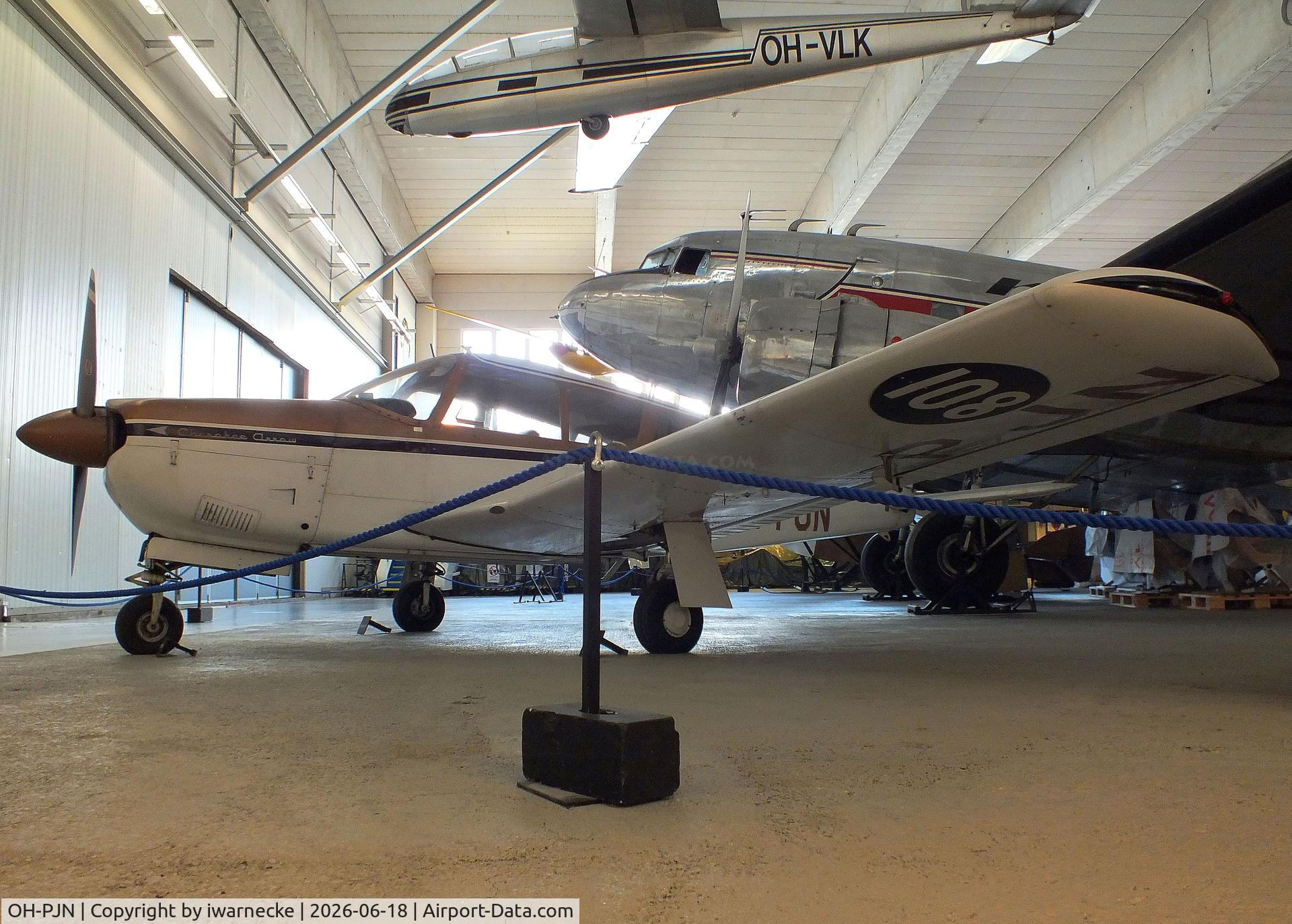 Aircraft OH-PJN, 1968 Piper PA-28R 180 Cherokee Arrow, c/n 28R-30885, Piper PA-28R-180 Cherokee Arrow at the Suomen Ilmailumuseo (Finnish Aviation Museum), Vantaa, photo by iwarnecke